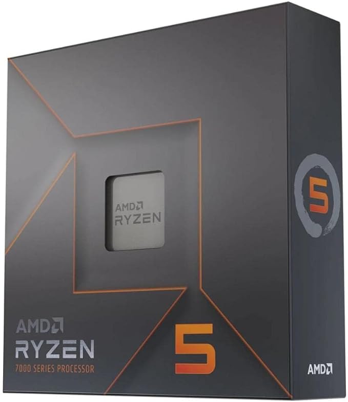 AMD Ryzen 5 7600X Procesador, 6 núcleos/12 Hilos desenfrenados, Arquitectura Zen 4, 38MB L3 Cache, 105W TDP, hasta 5,3 GHz Frecuencia Boost, Socket AMD 5, DDR5 y PCIe 5.0, Negro