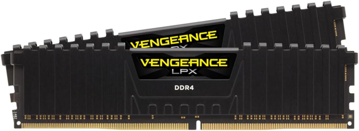 Corsair CMK16GX4M2D3600C18 Vengeance LPX 16 GB (2 x 8 GB) DDR4 3600 MHz C18 Módulo de Memoria de Alto Rendimiento, Negro