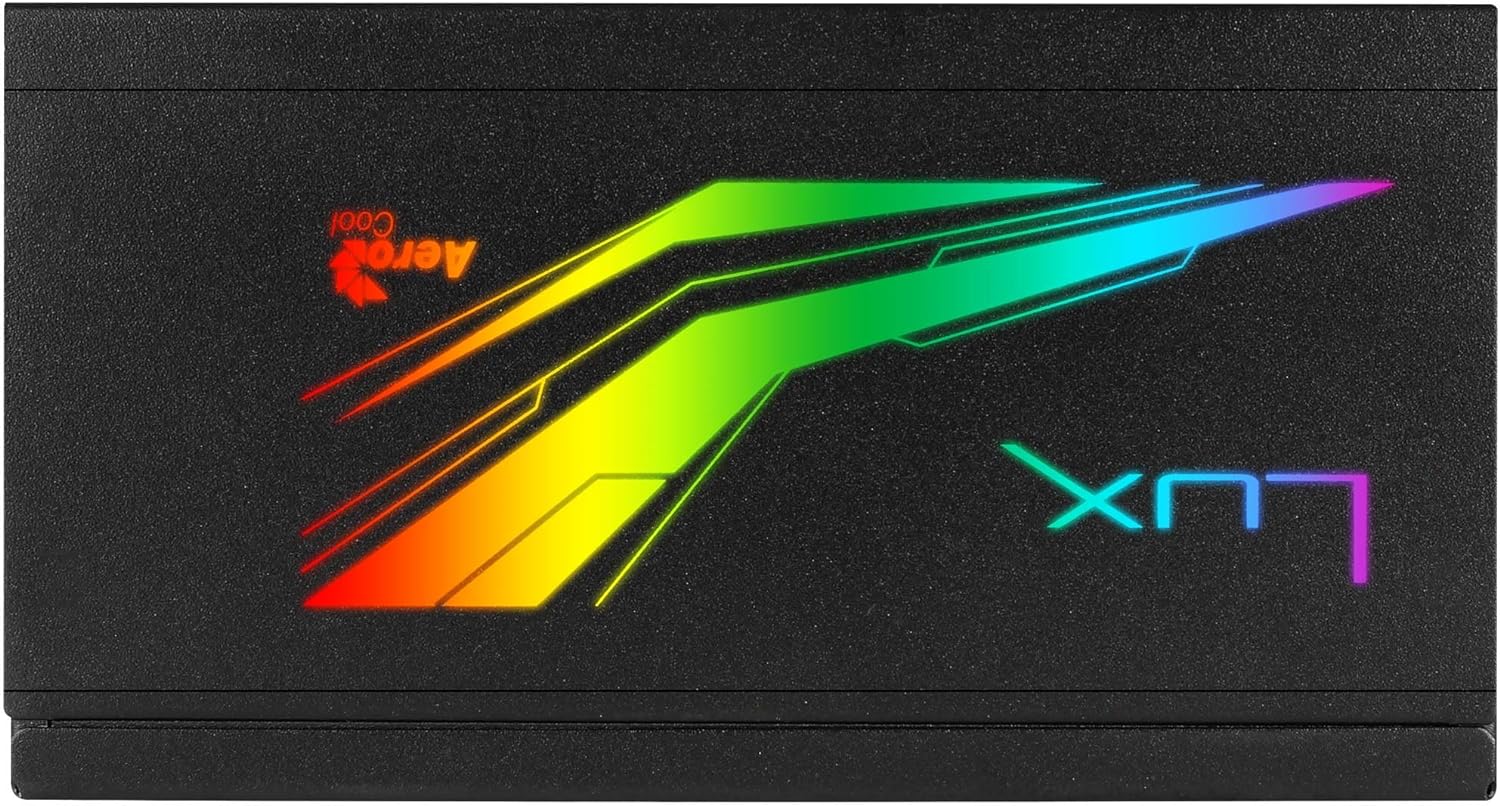 Aerocool LUX, fuente de alimentación 750W, Prism RGB, modular, 80Plus Bronze