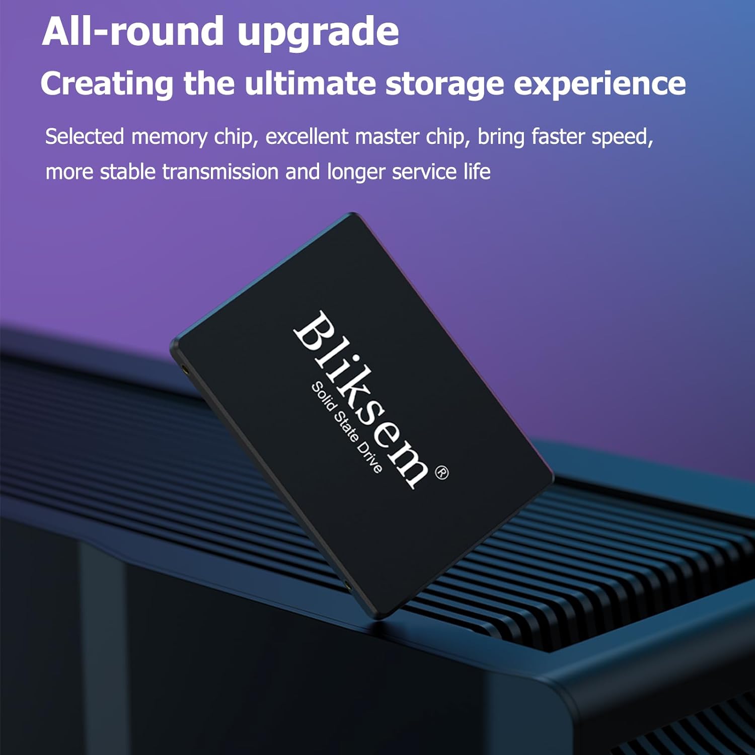 Bliksem KD650 SSD 512 GB SATA III 6 GB/s - Disco Duro SSD Interno de 2,5 Pulgadas, Velocidad de Lectura de hasta 550 MB/s, Compatible con Ordenadores de Escritorio y portátiles (Negro 512 GB)