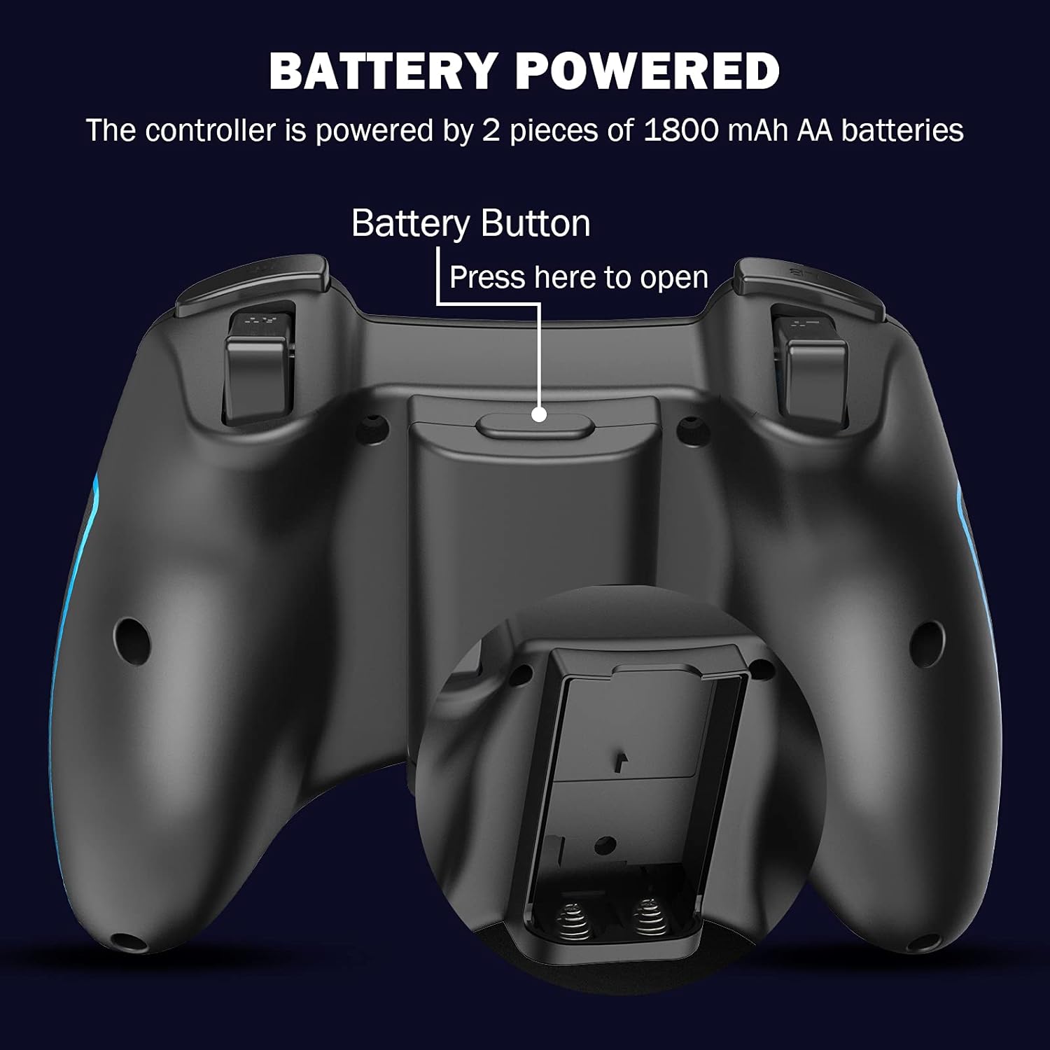 REDSTORM Mando PC,Paquete de 2, Mando USB, Gamepad de Windows con Vibración Dual, Función Turbo, para PS3 / Android/Windows