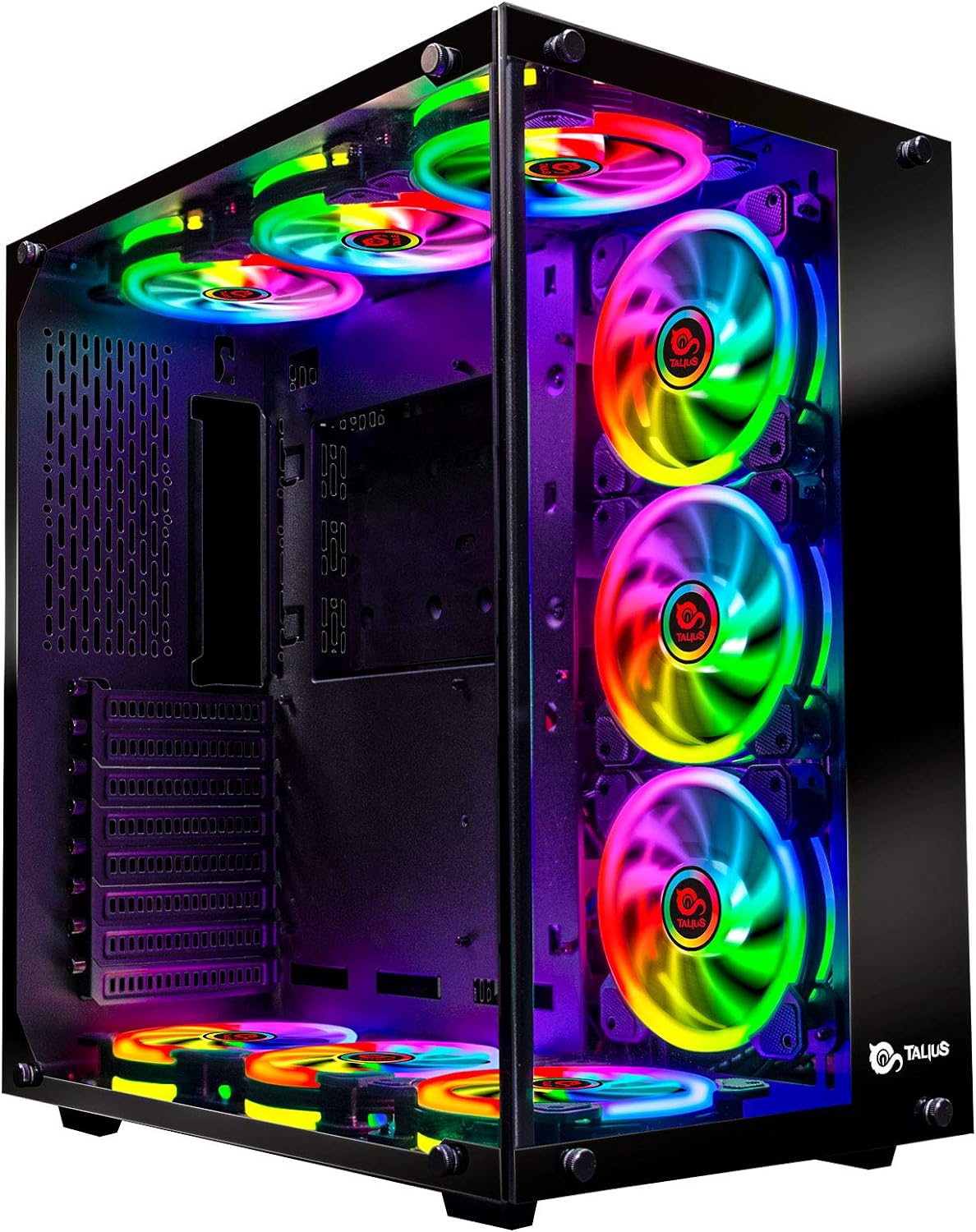  TALIUS Caja Gaming Cronos. Caja de Ordenador con Cristal Templado.