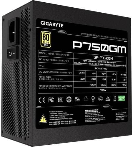  GIGABYTE Modular Fuente ALIM. P750GM 80 Plus Gold