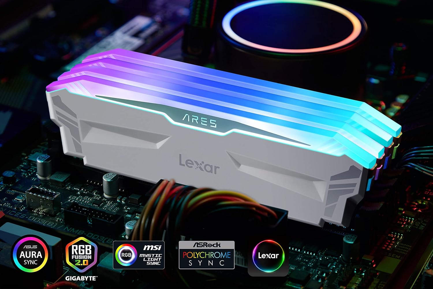  Lexar ARES RGB Memoria RAM DDR4 16GB Kit (8GB x 2) 4000 MHz