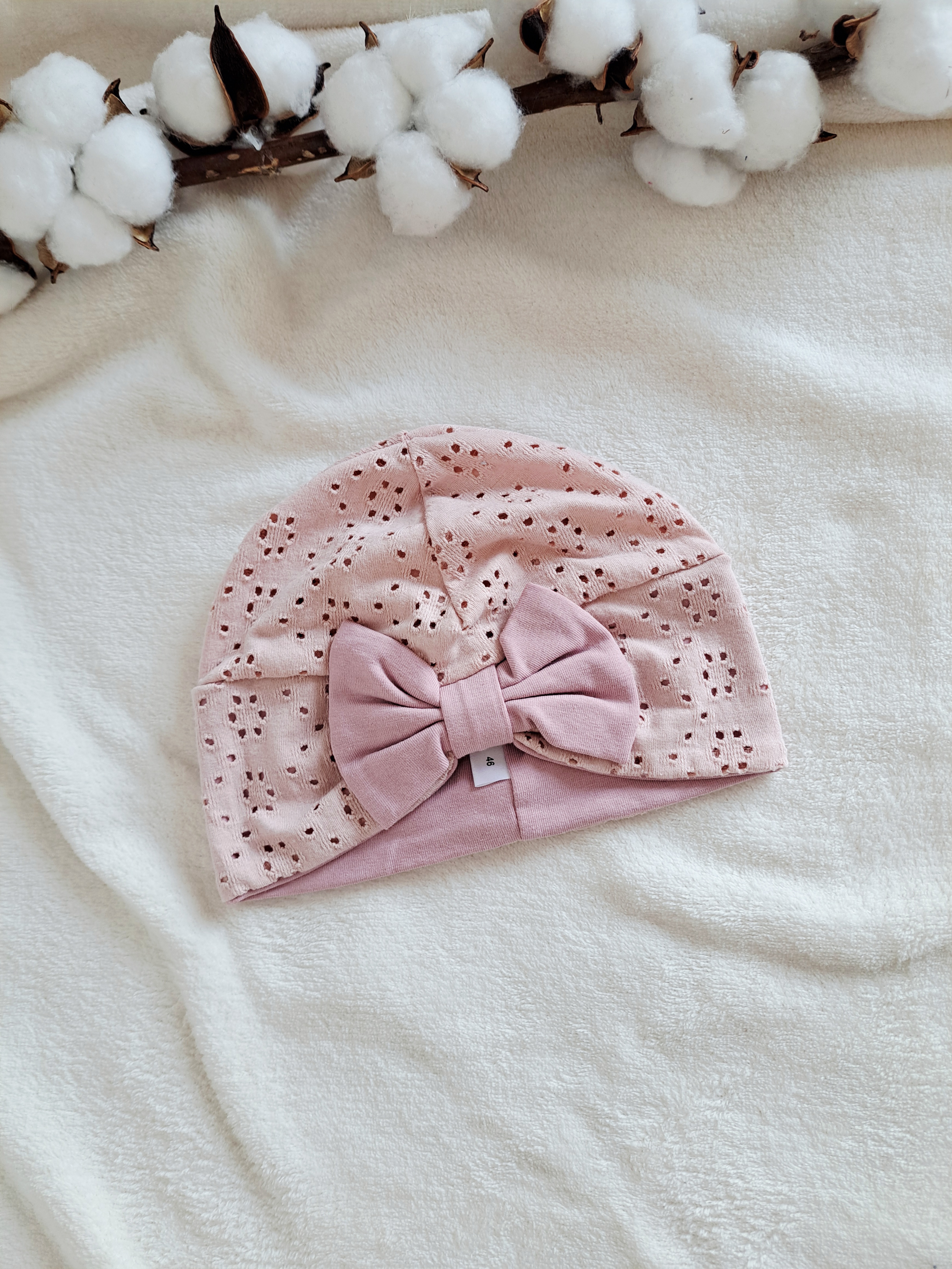 Pelenų rožės turbanas su kaspinu