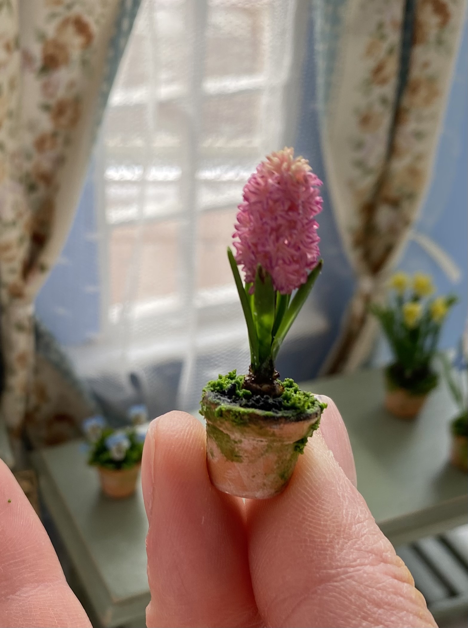 Hyacinth in pot, Scale 1/12 - TO ORDER