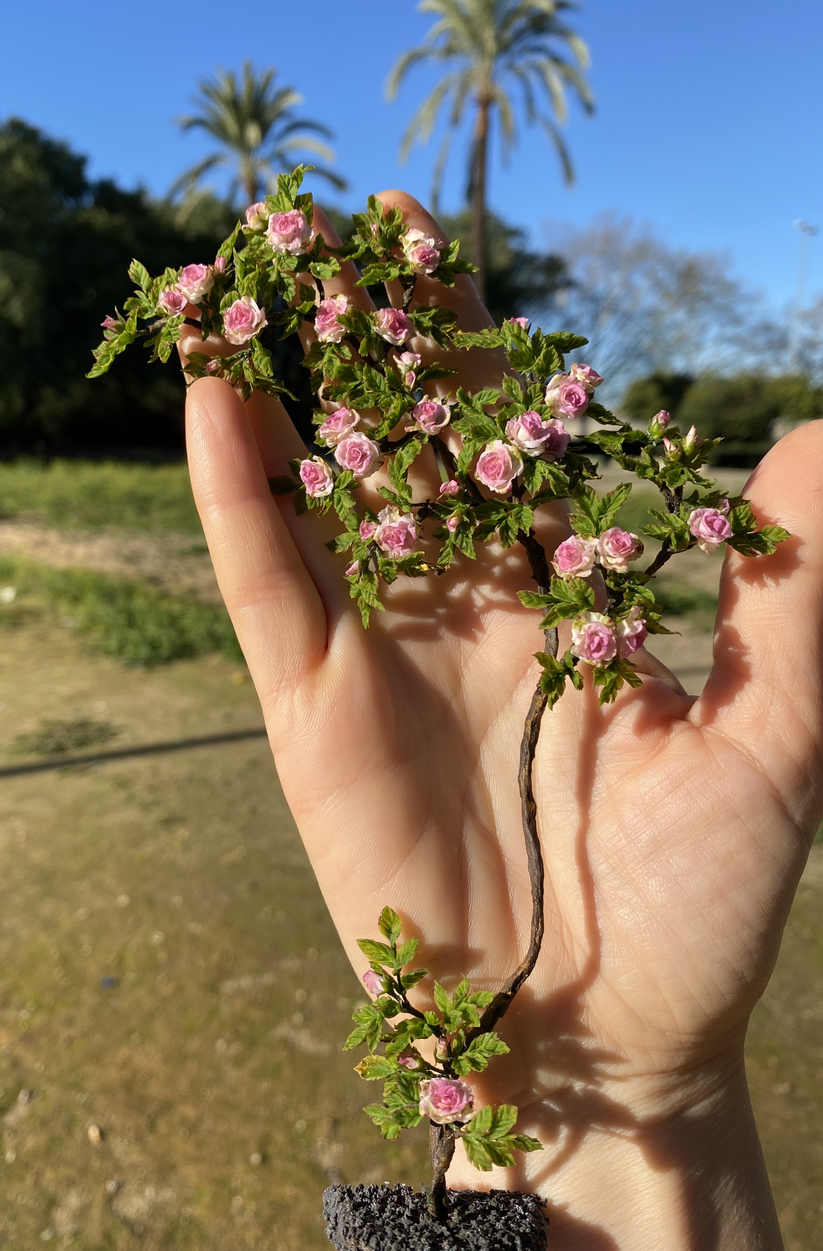 Pink climbing rose, Scale 1/12 - TO ORDER