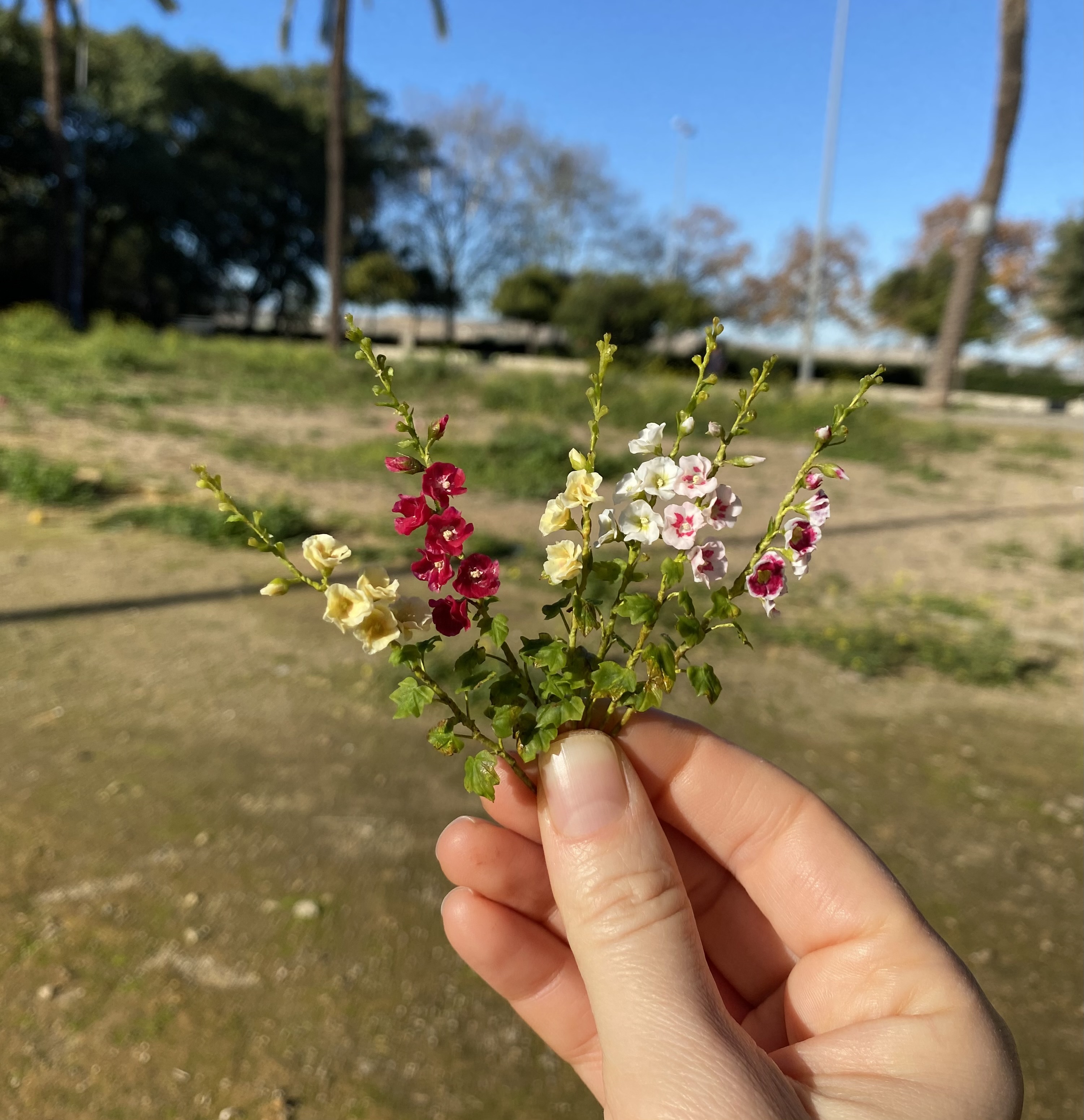 Dollhouse Hollyhock, Scale 1/12 - TO ORDER