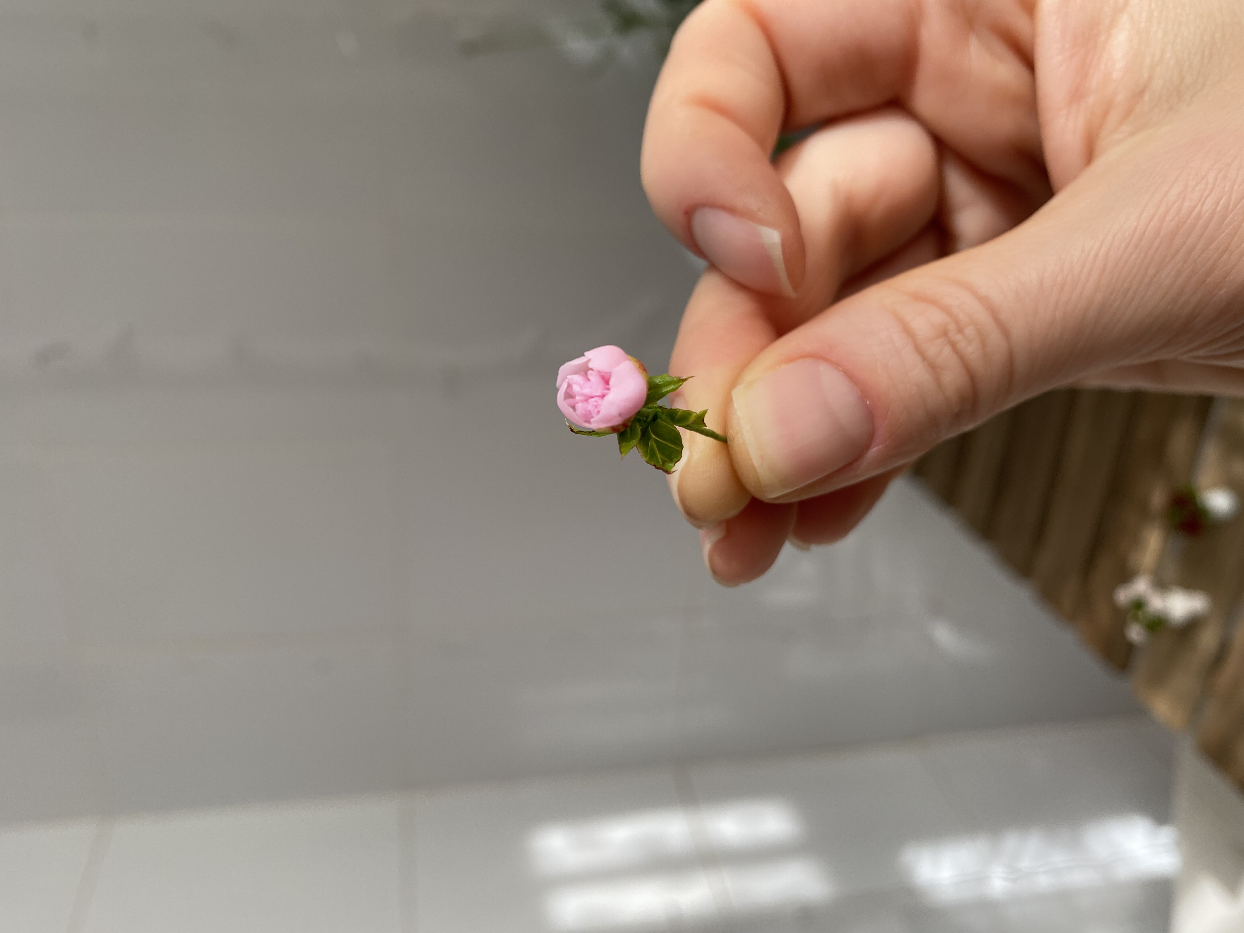 Dollhouse Pink Peony, Scale 1/12, TO ORDER