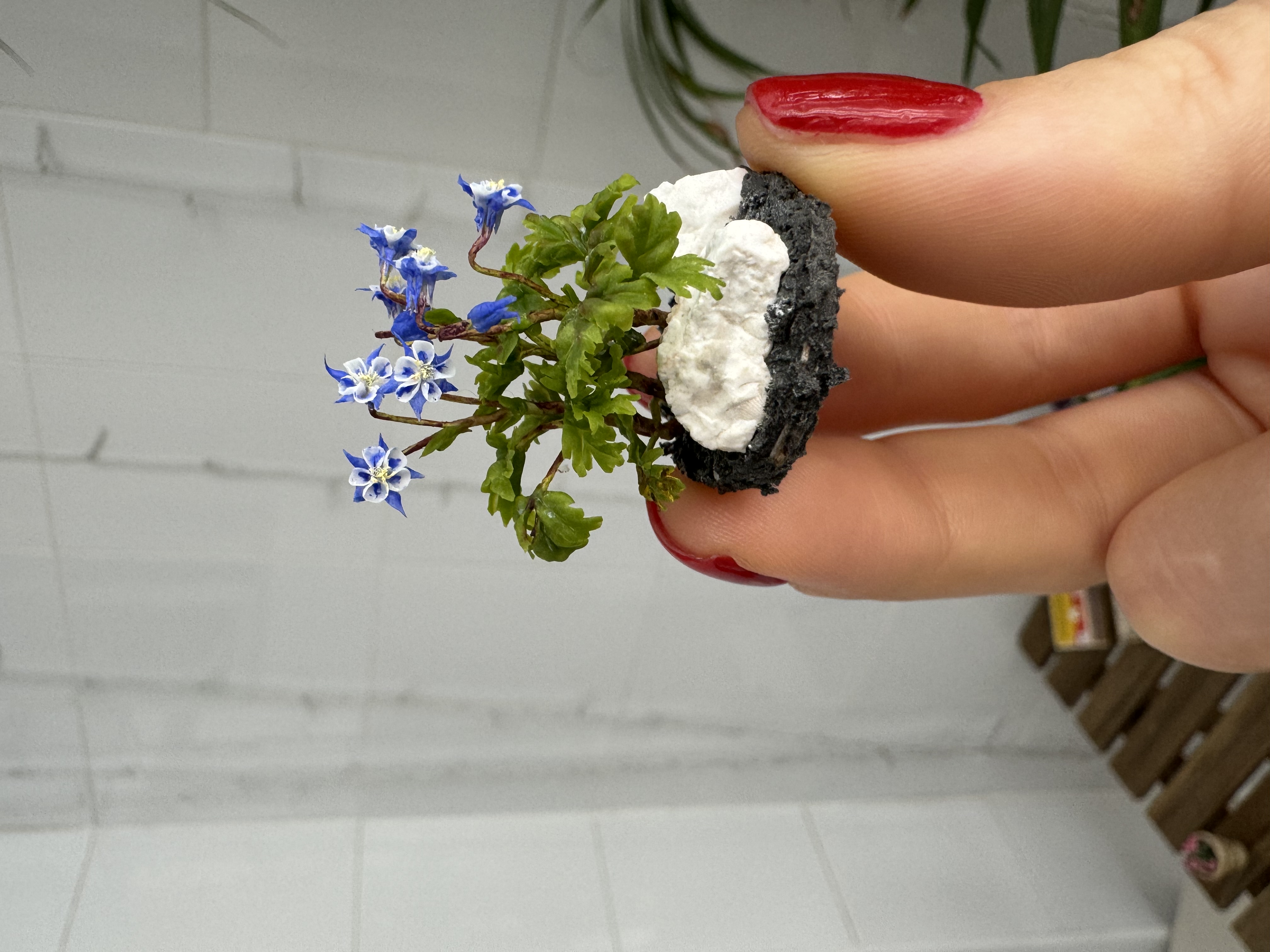Dollhouse Columbines for garden, Scale 1/12 - TO ORDER