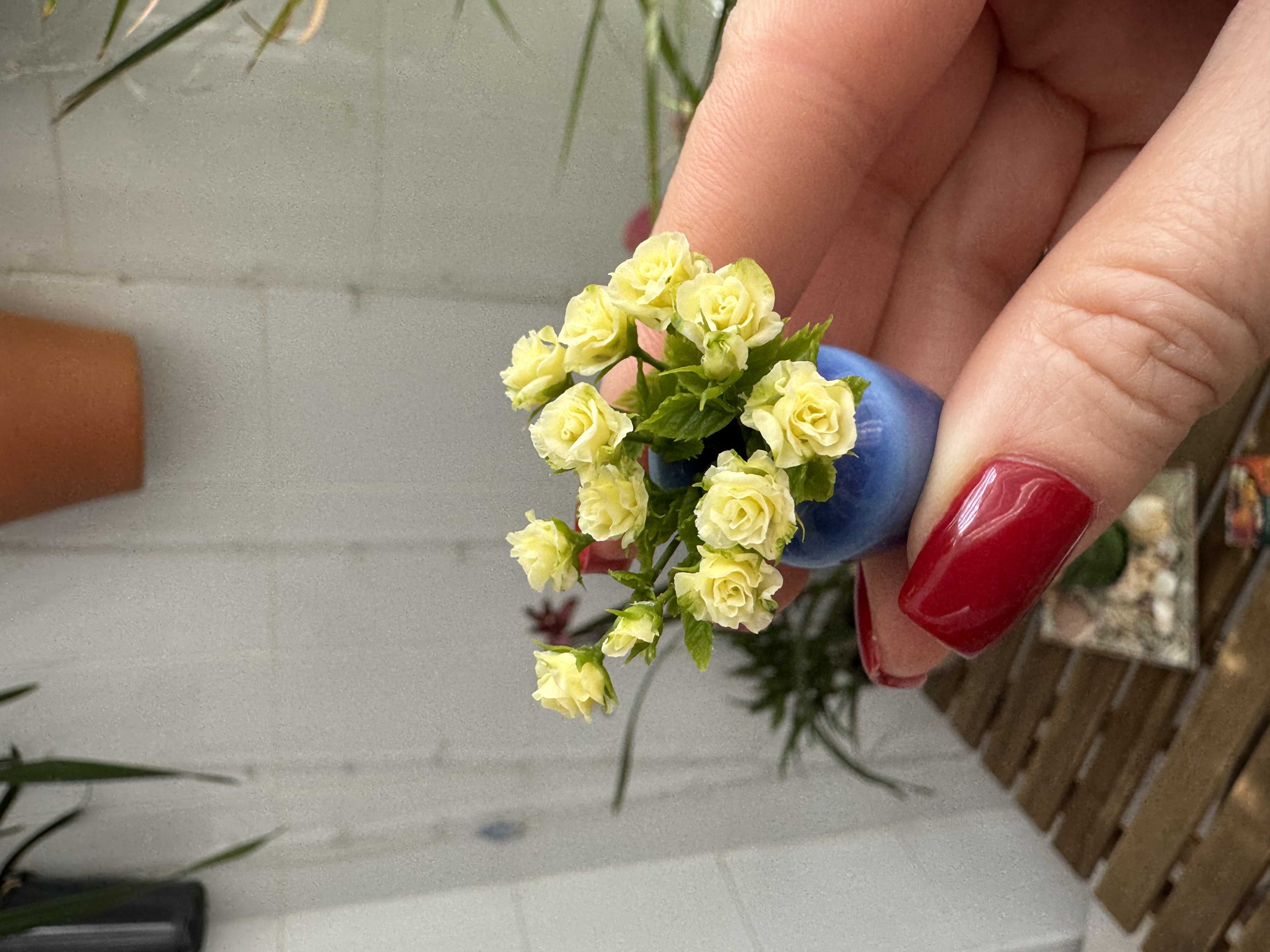 Dollhouse Yellow Rose, Scale 1/12, TO ORDER
