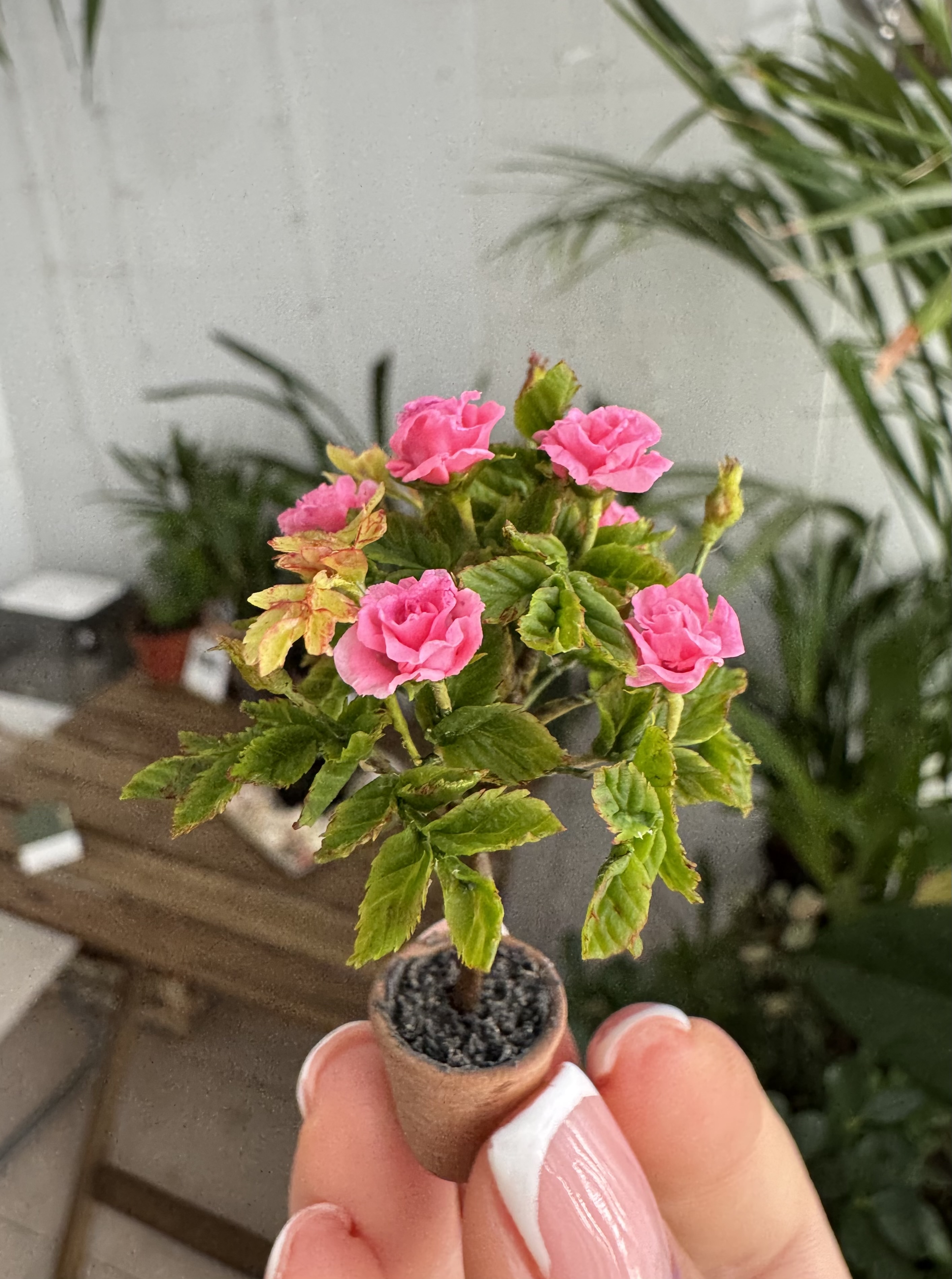 Dollhouse Roses tree, Scale 1/12 - TO ORDER