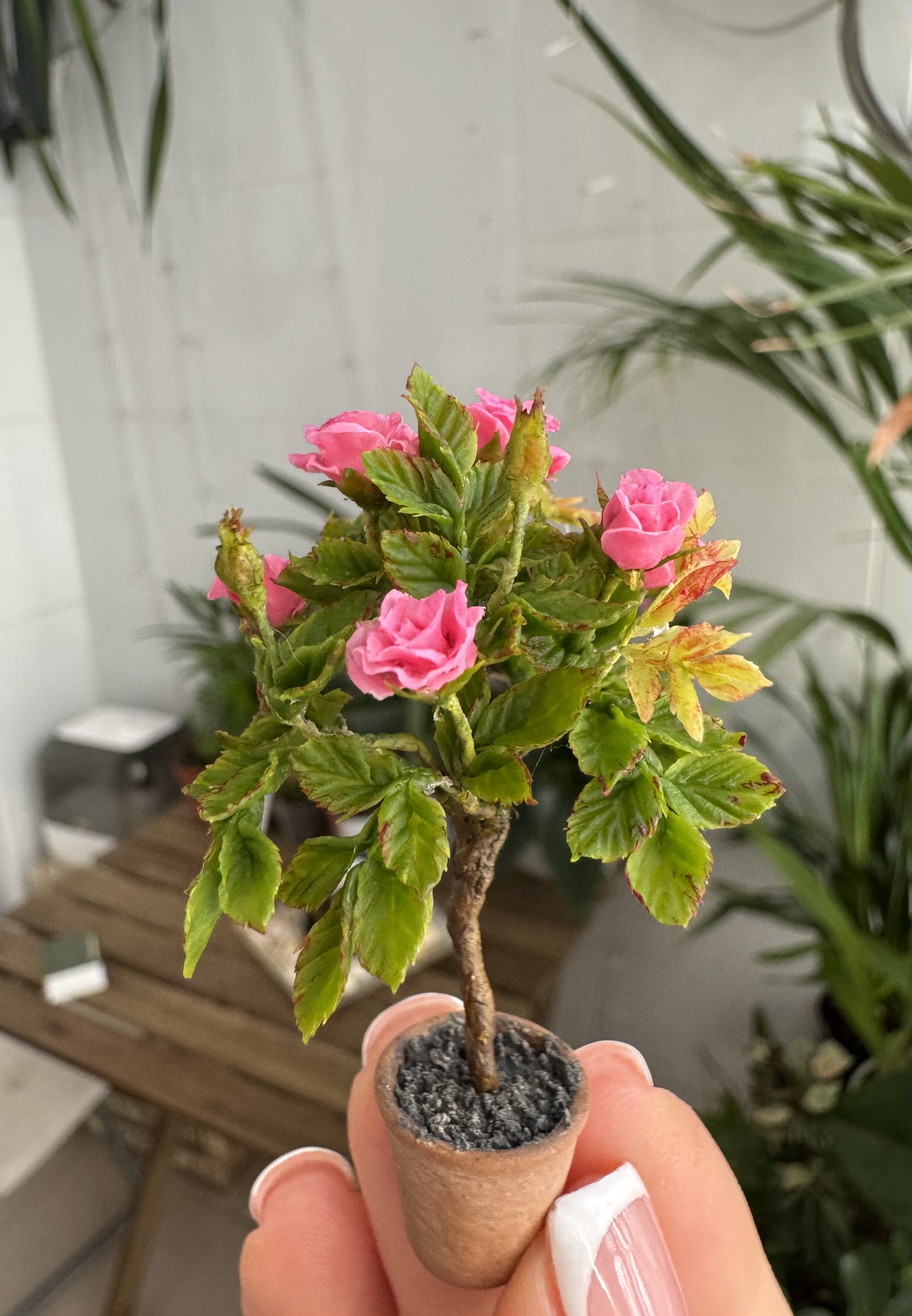 Dollhouse Roses tree, Scale 1/12 - TO ORDER