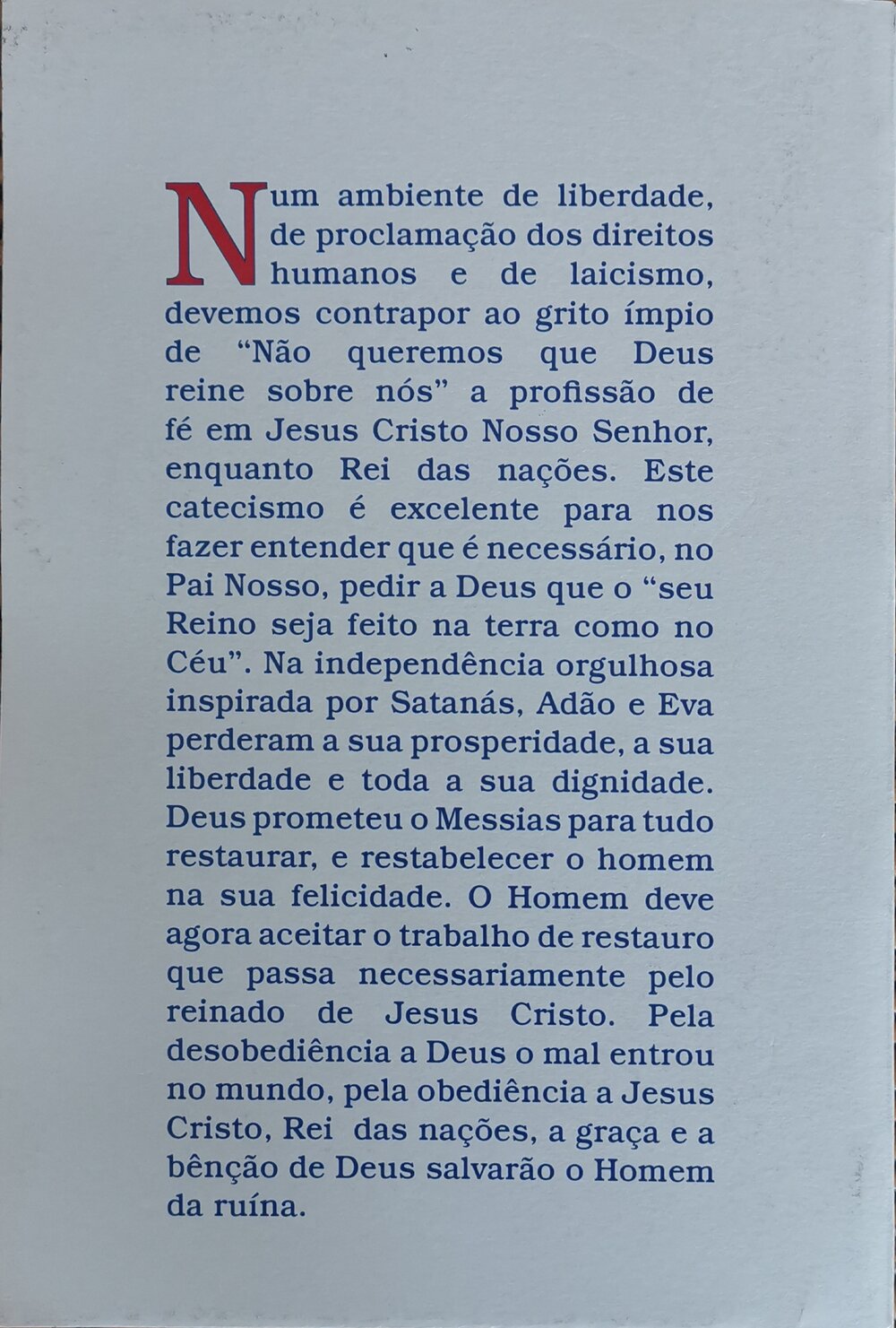 Jesus Cristo Mestre e Rei das Nações - Pe. Philippe, C.SS. R