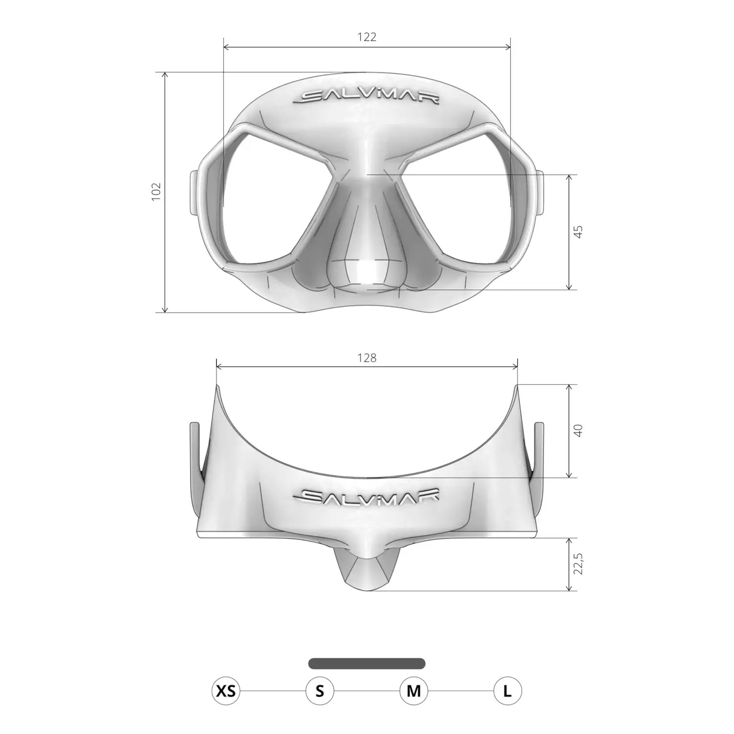 SALVIMAR MASK HATHOR ANTI FOG KRYPSIS