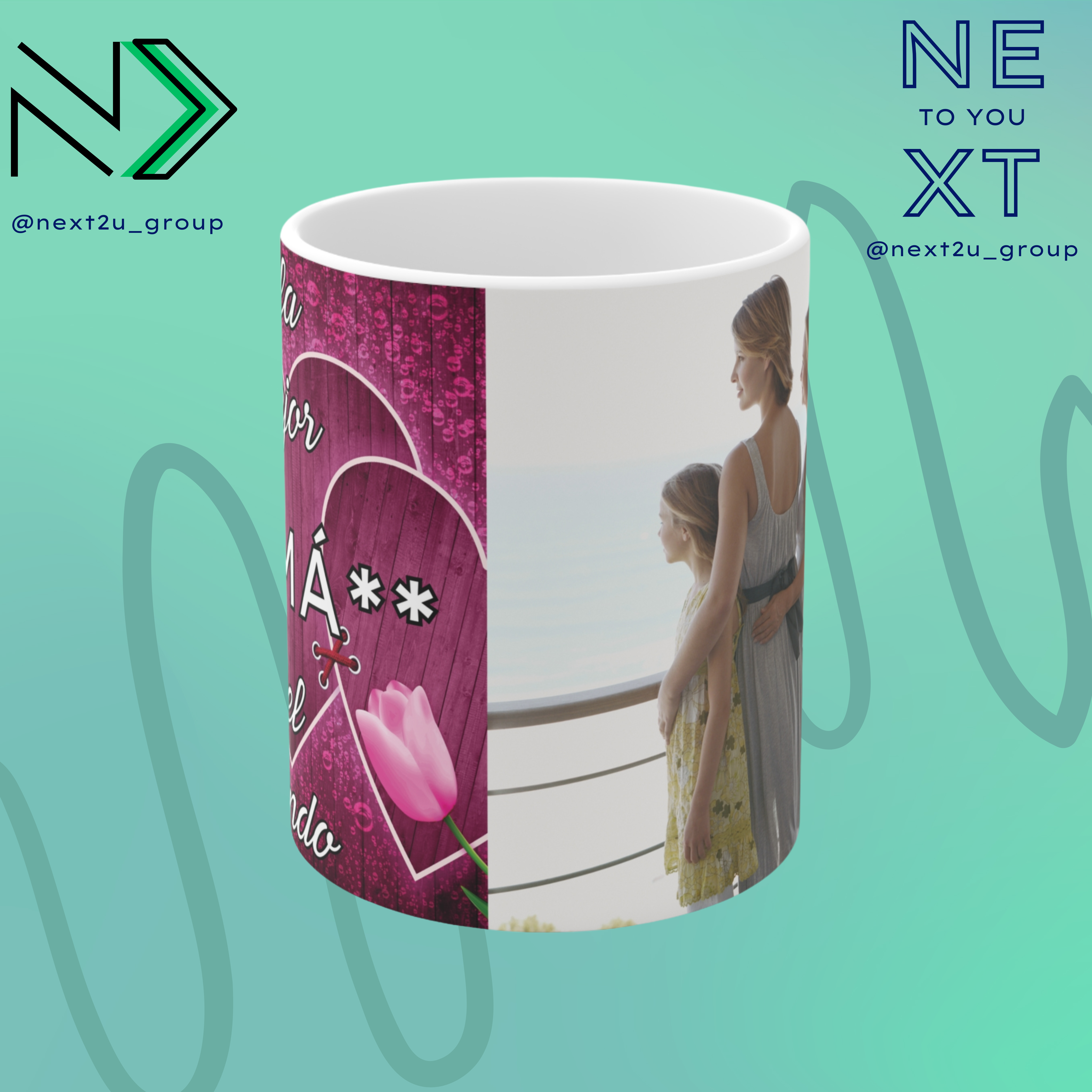 Taza cerámica Blanca personalizada