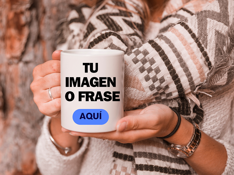 Taza cerámica Blanca personalizada