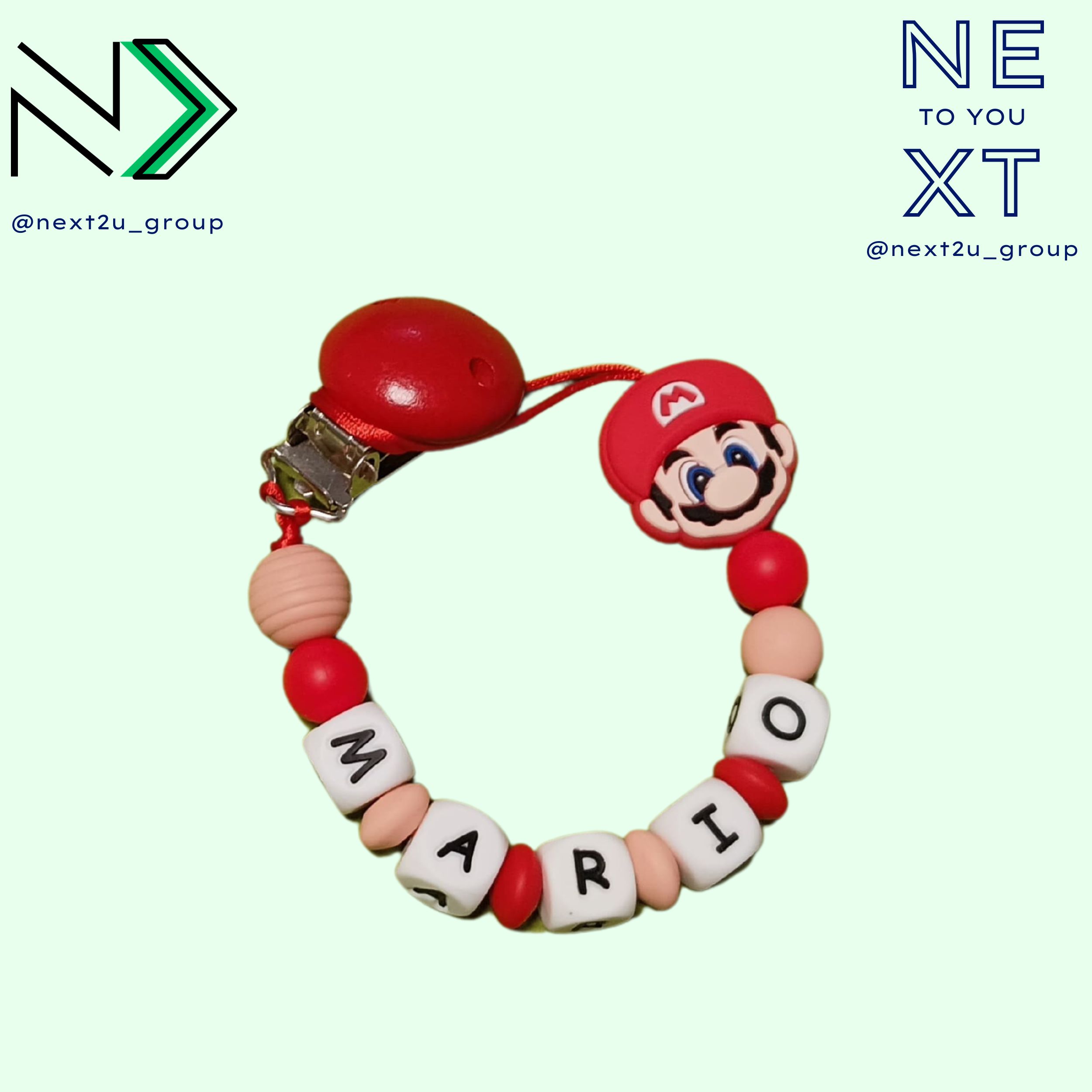 Chupetero de silicona Super Mario Bros