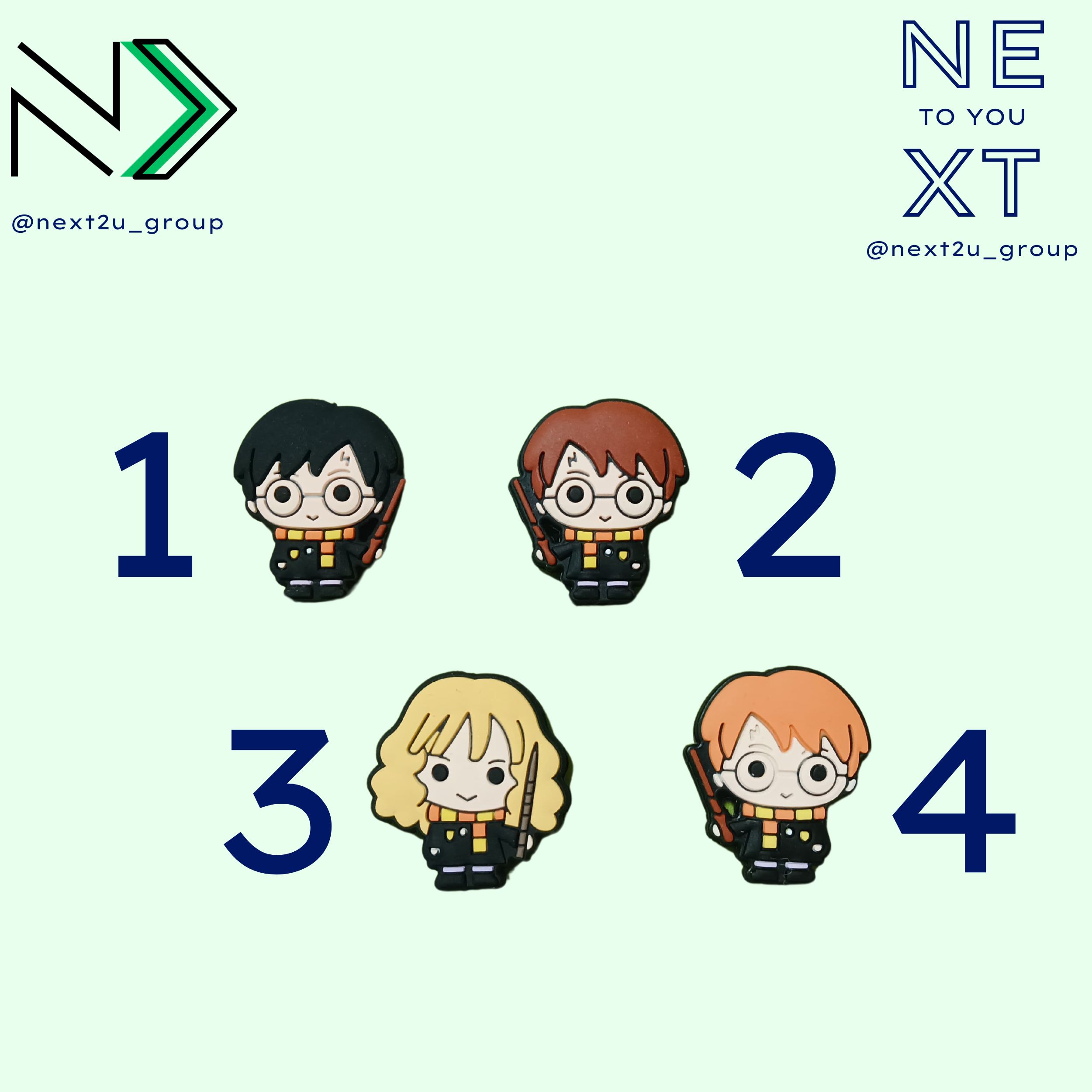 Llavero de silicona Harry Potter -  Escoge entre las 4 opciones