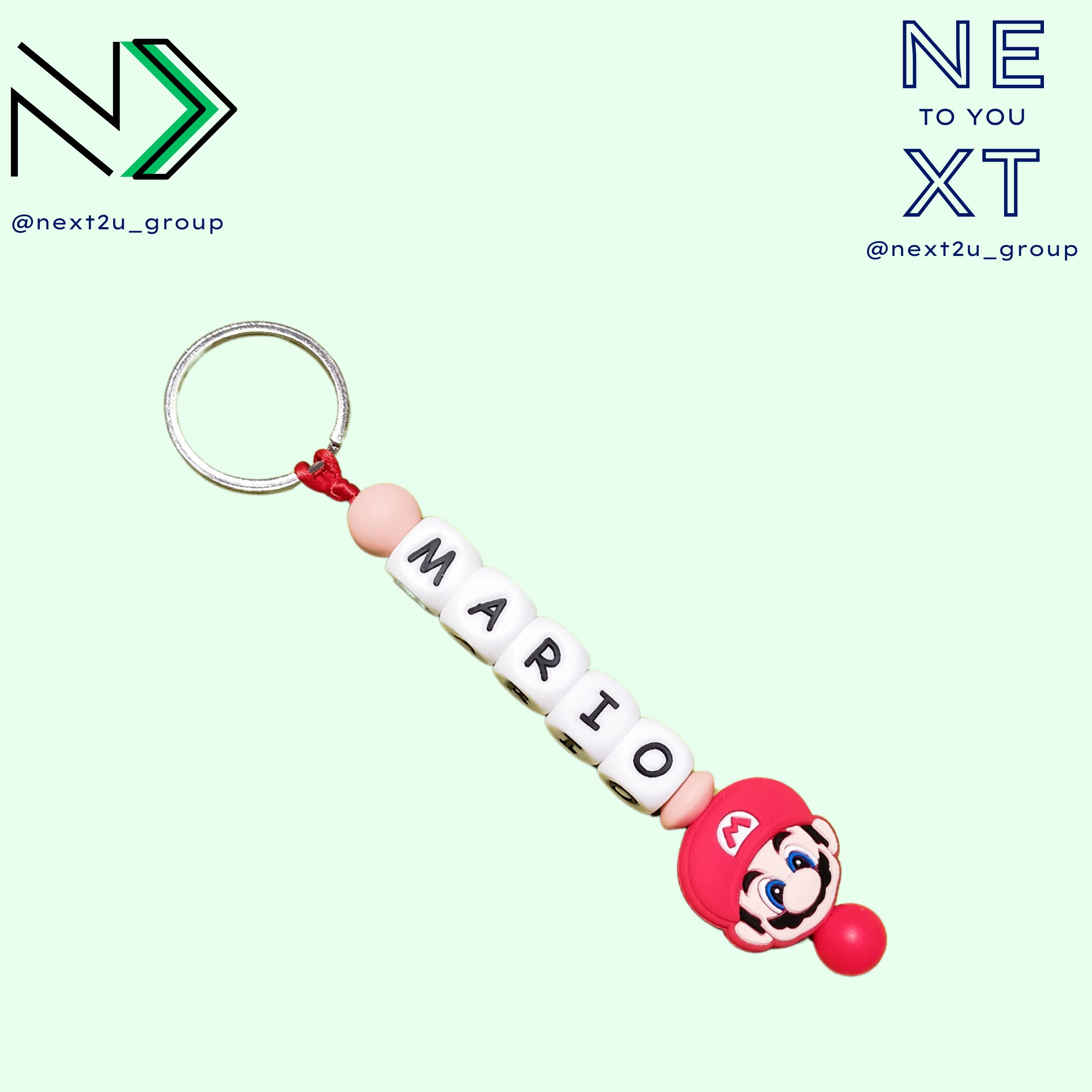 Llavero de silicona Super Mario Bros