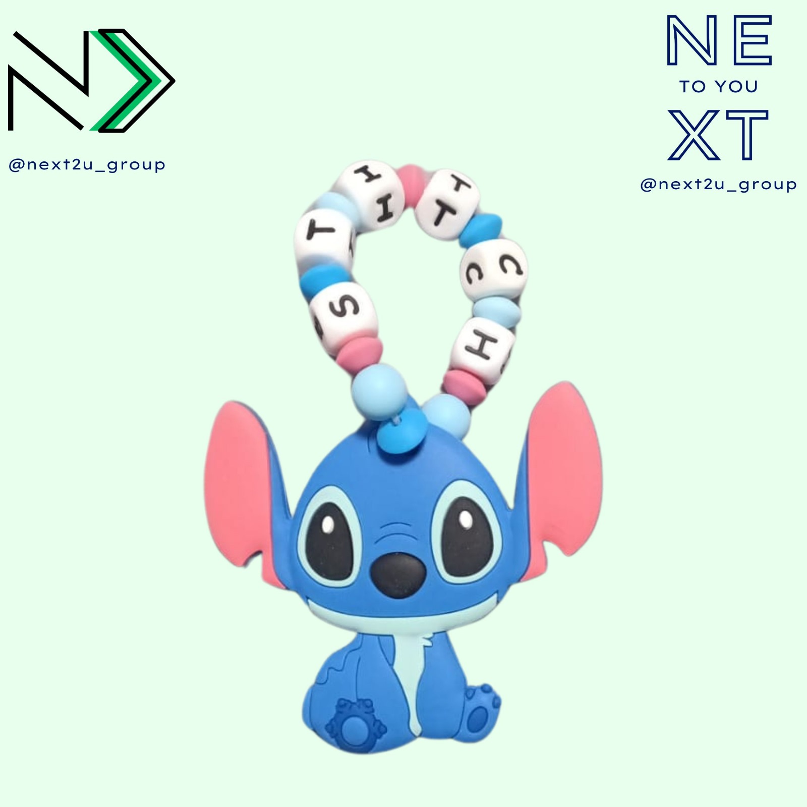 Pack descuento Mordedor+Chupetero de silicona Stitch