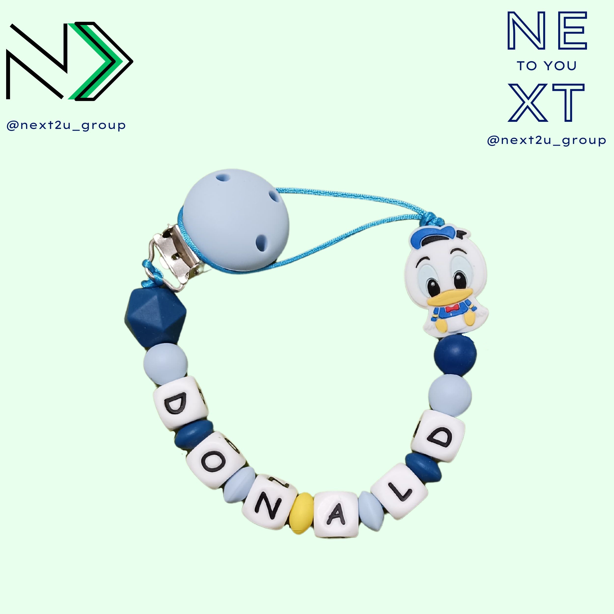 Chupetero de silicona Donald Jr.