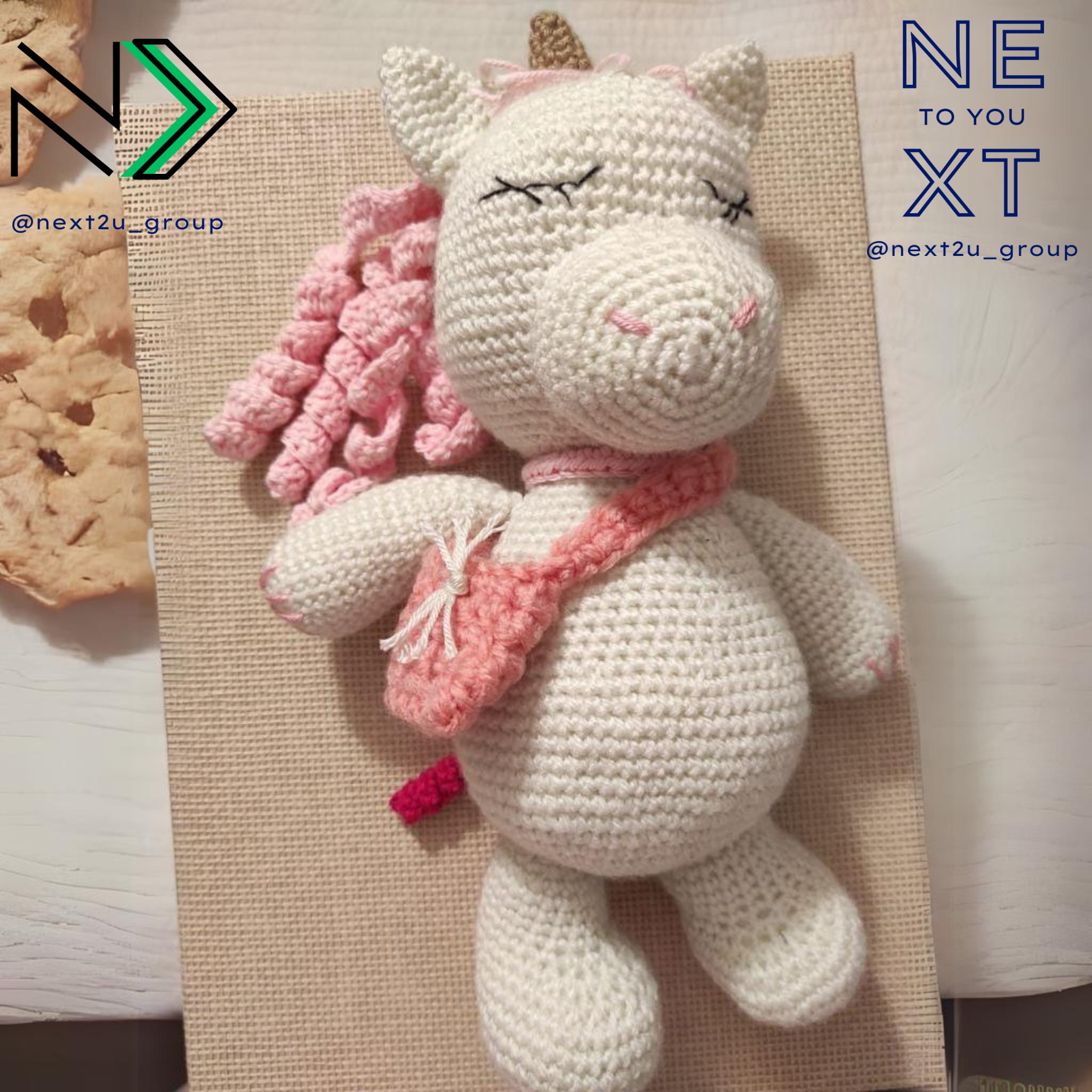 Amigurumi Unicornio rosa