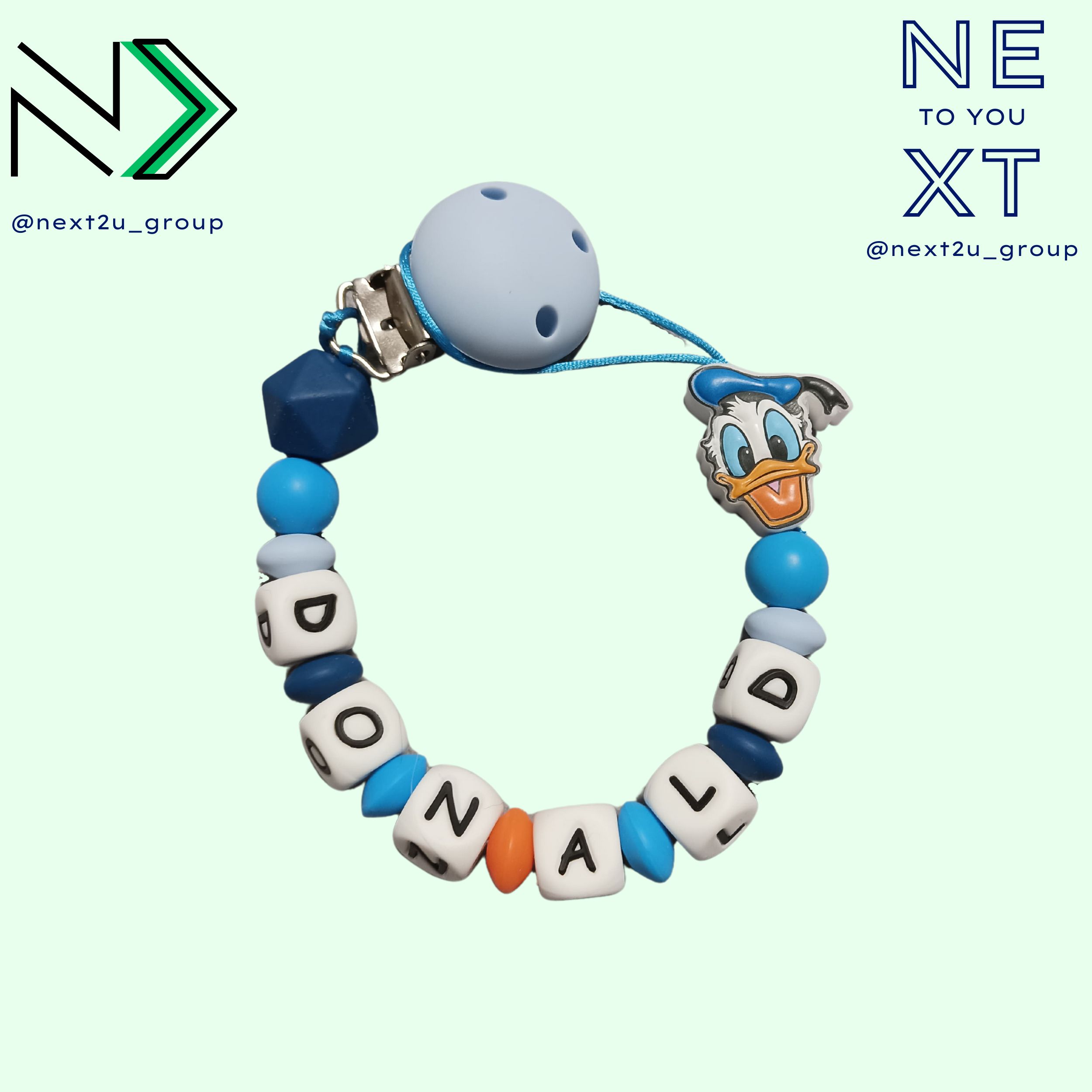 Chupetero de silicona Pato Donald