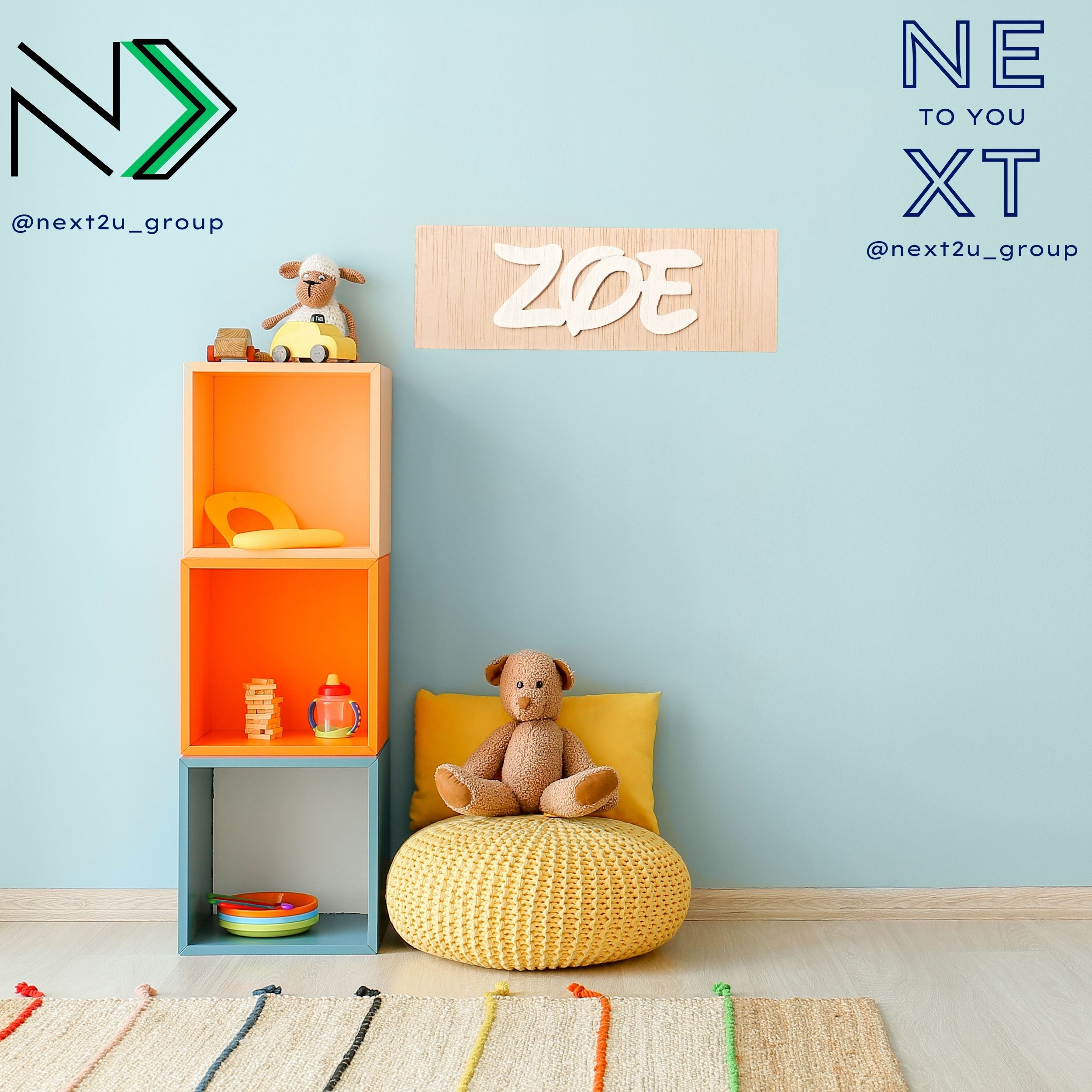 Nombre y figura de madera