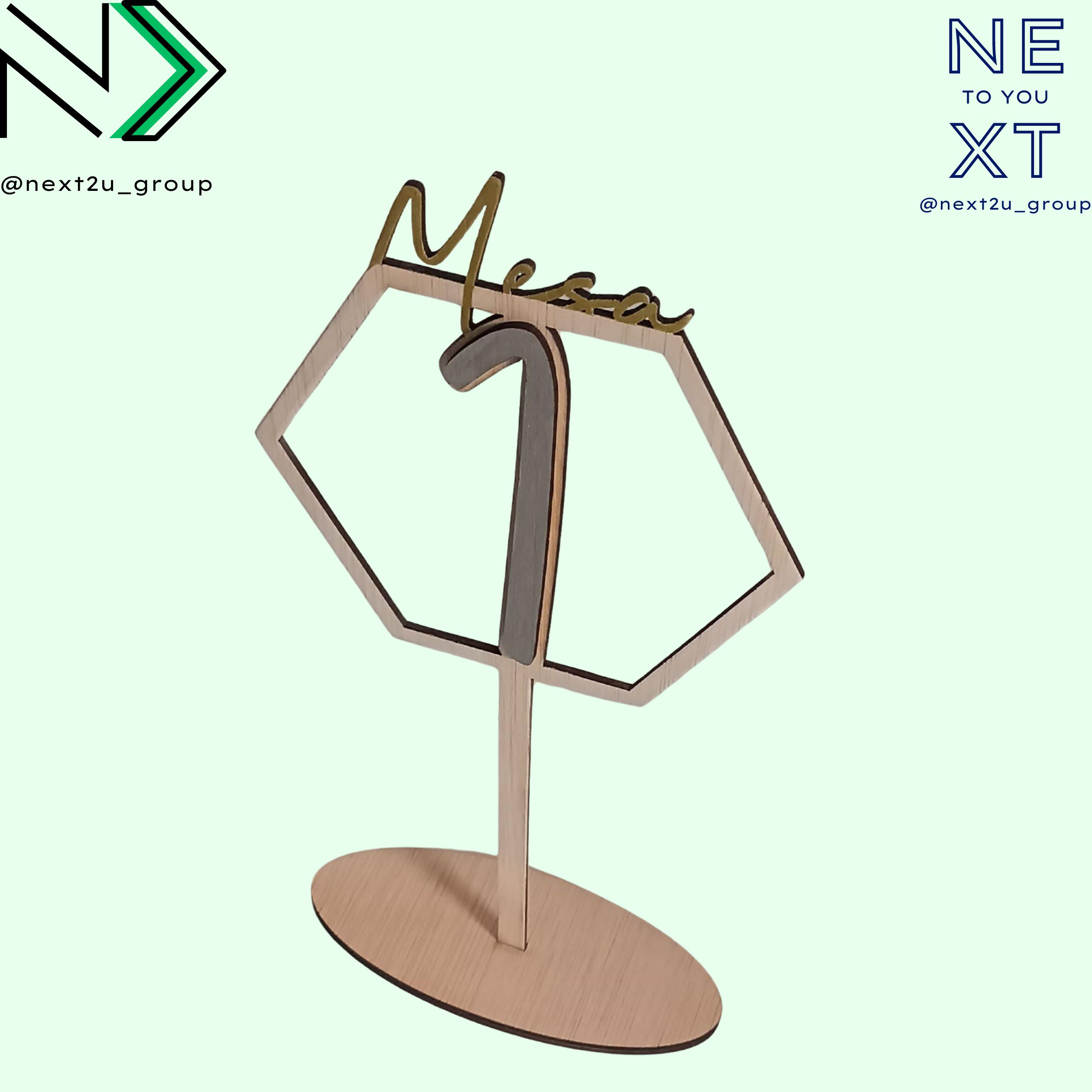 Mesero de madera personalizado