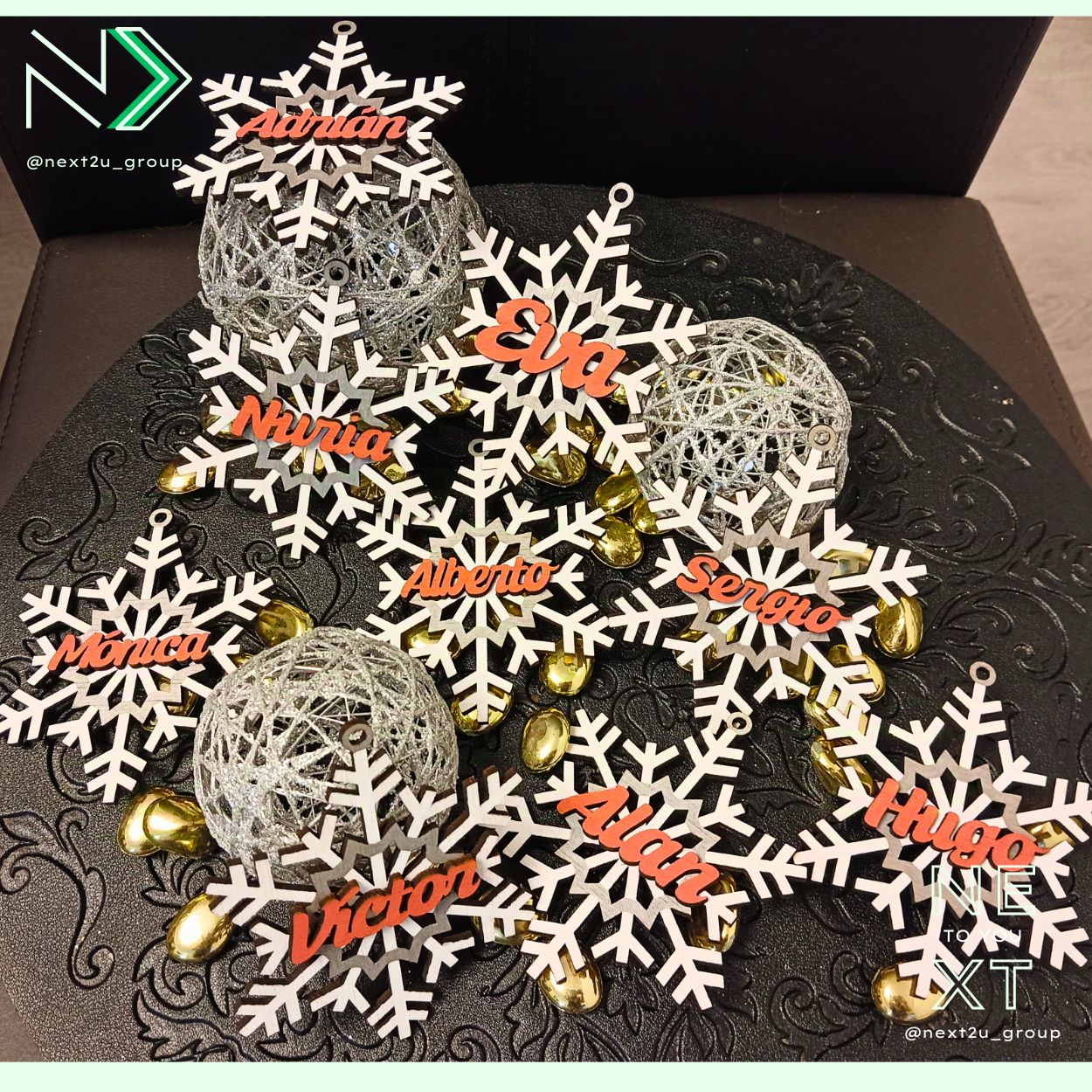 Bola de Navidad - Copo de Nieve Fino