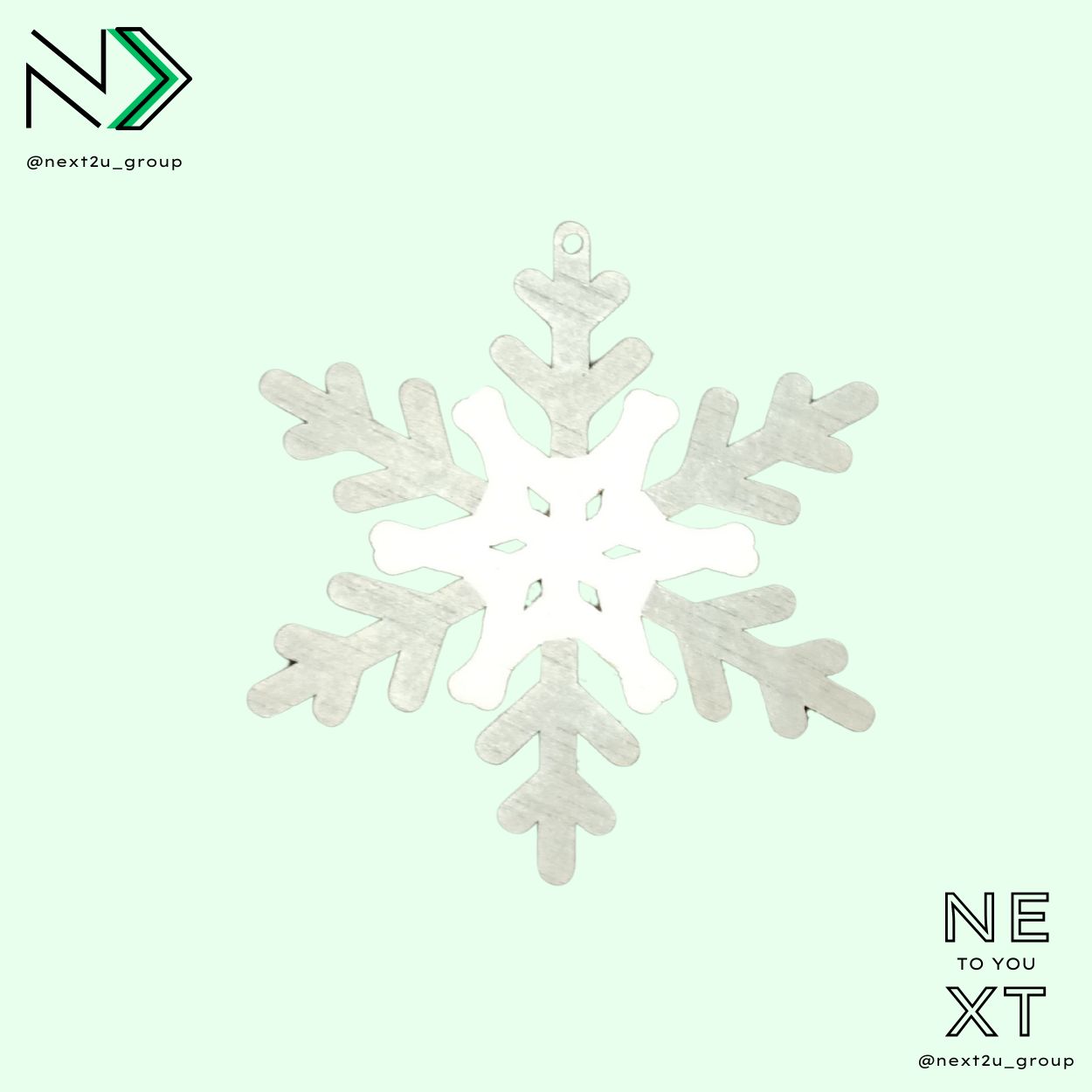 Bola de Navidad - Copo de Nieve polar