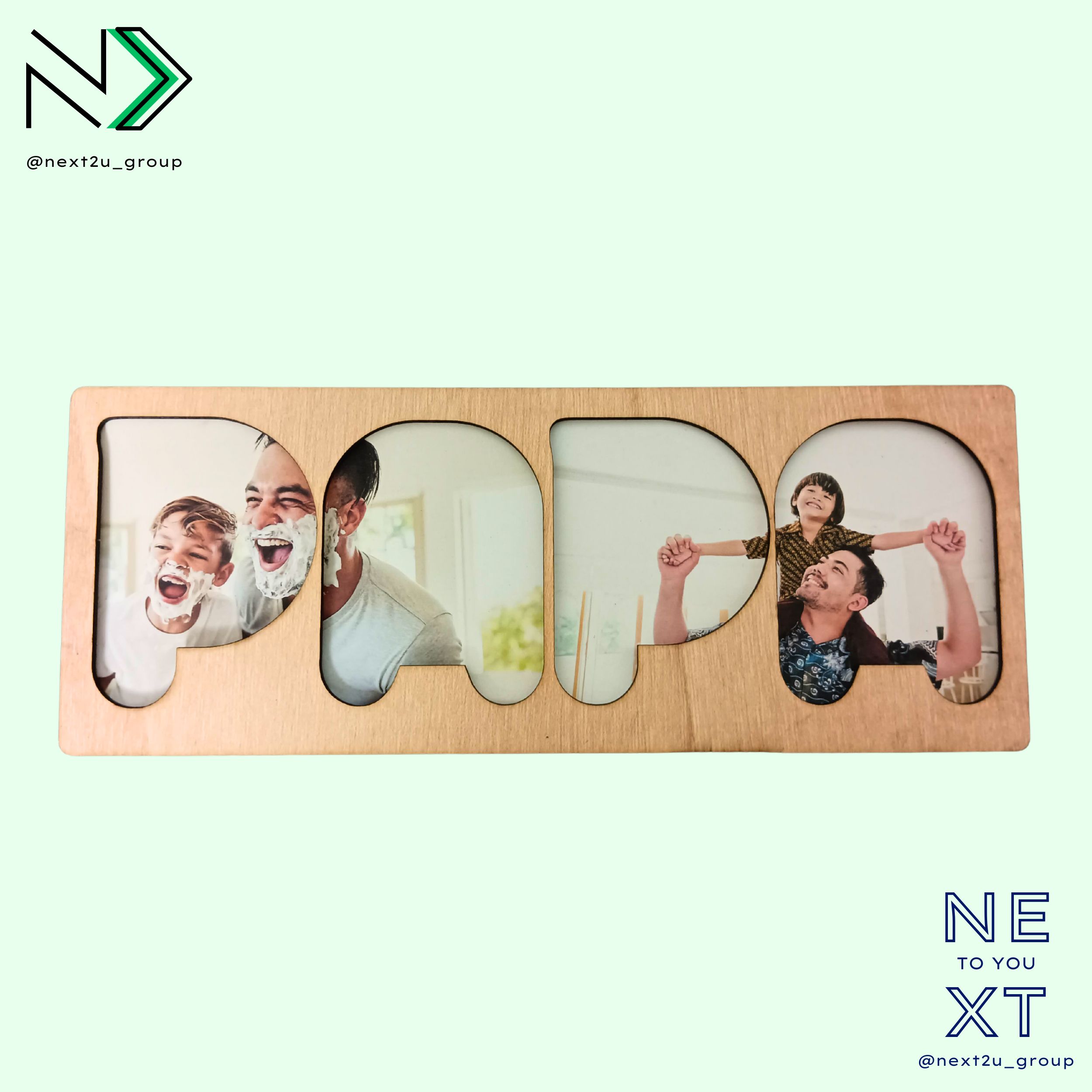 Portarretratos de madera