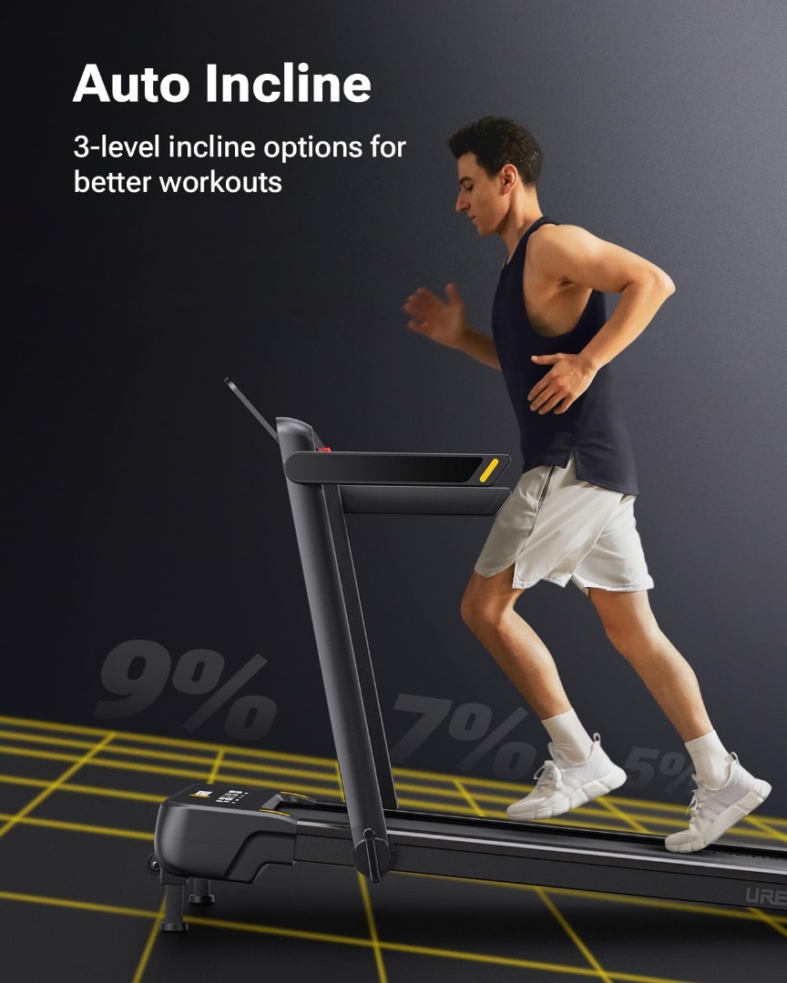 Treadmill for Running / Walking with the incline feature