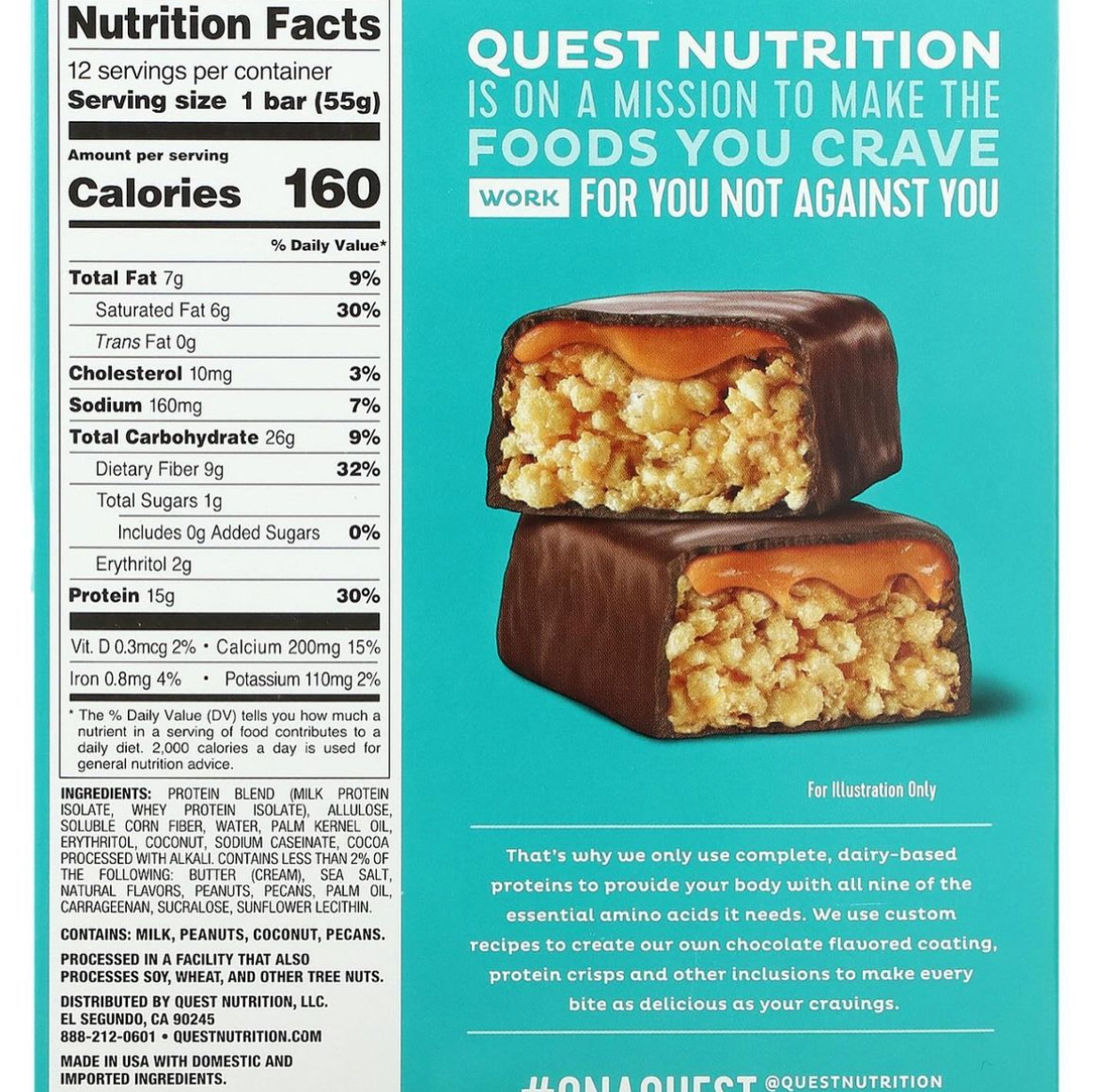 Quest Hero Protein Bar Chocolate Coconut