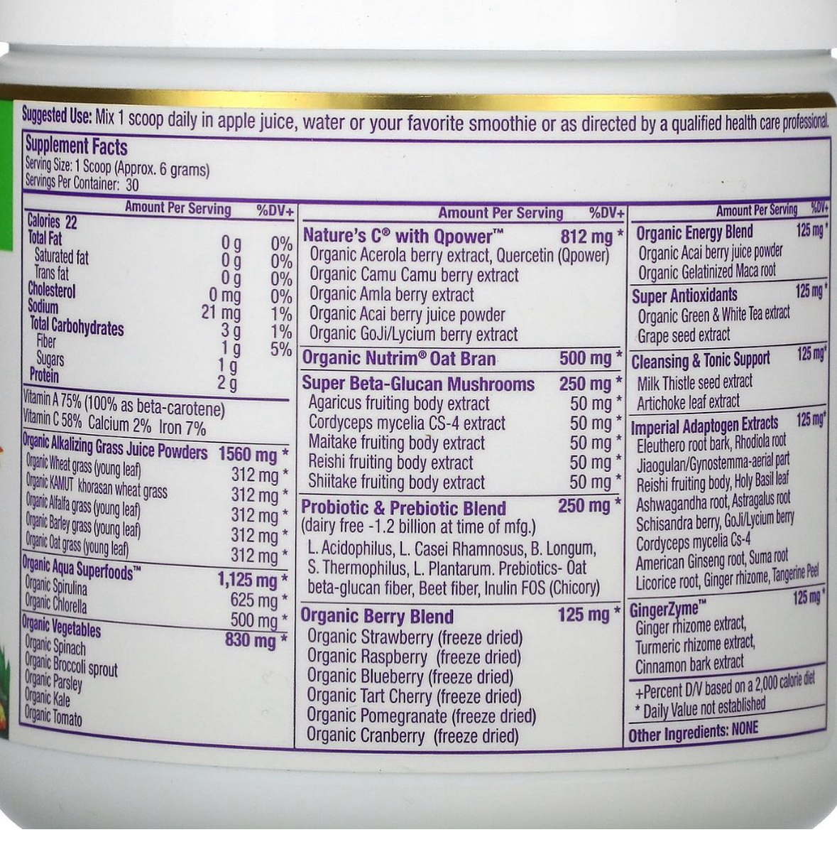 Paradise Orac Energy Greens 