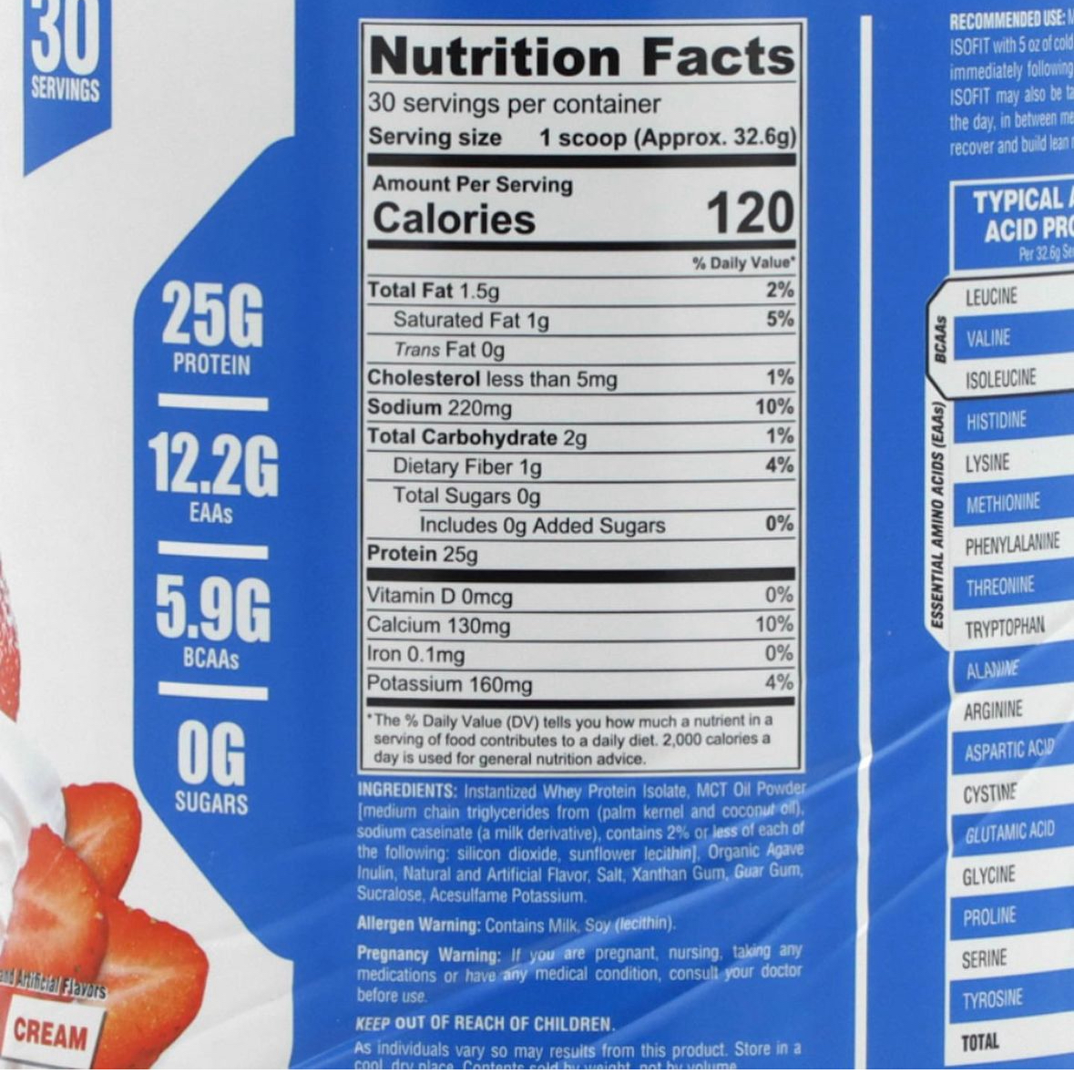 Isofit (Whey Isolate) / Lactose Free