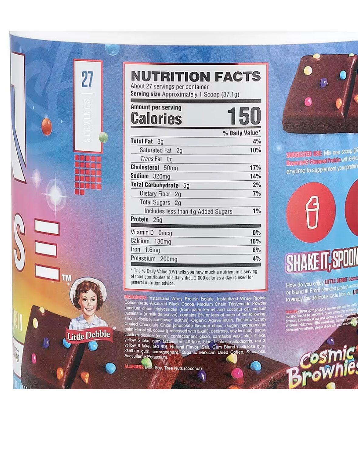 Ryse Loaded Protein Brownie (27 Servings)