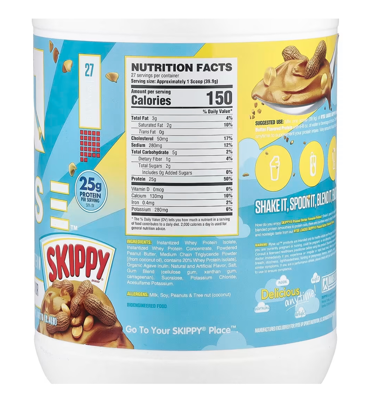 Ryse Skippy Loaded Protein (27 Servings)