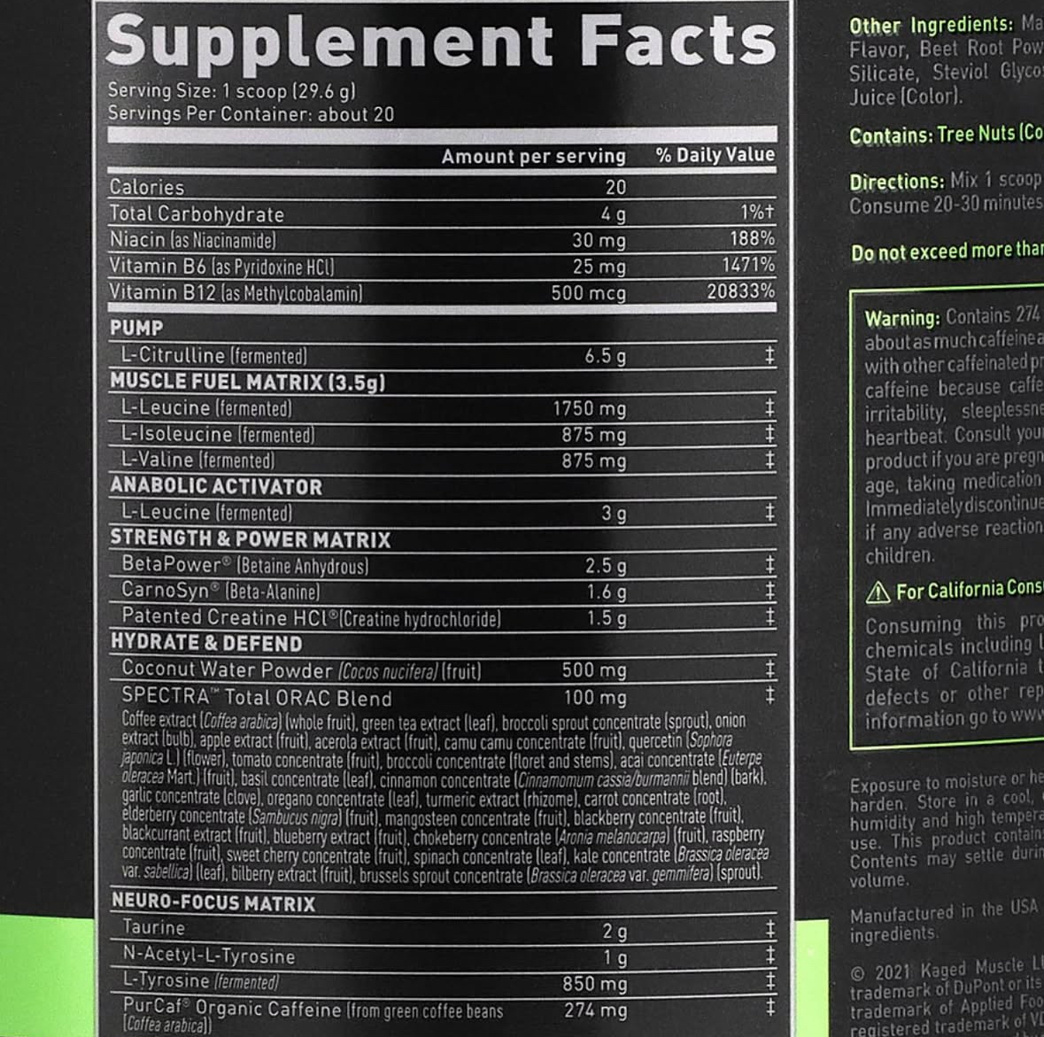 Pre-Kaged Preworkout