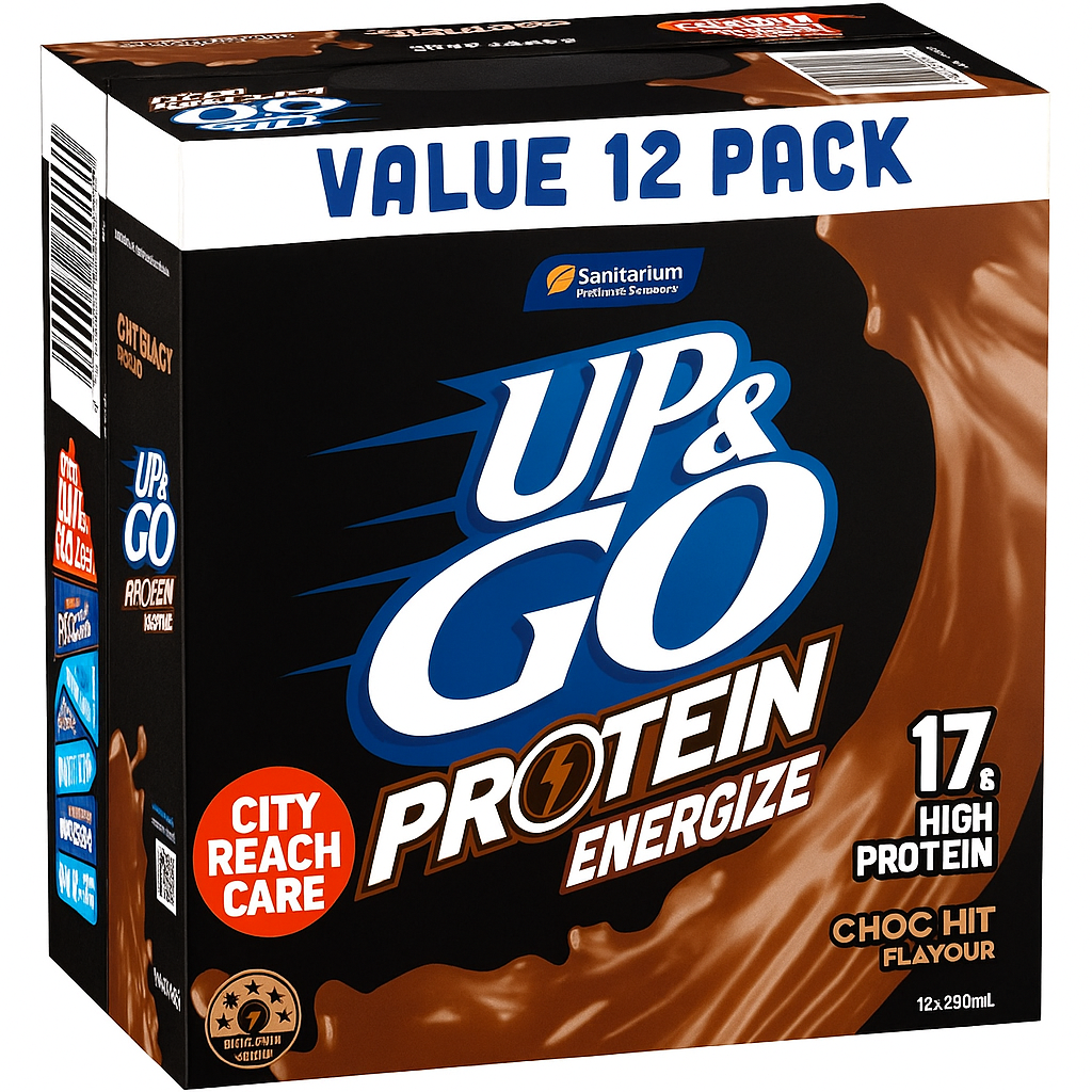 Up&Go Protein Energize Choc Hit Flavour 12 Pack