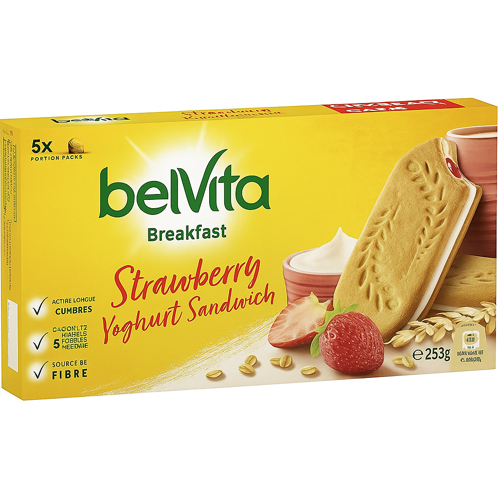 belVita Breakfast Strawberry Yoghurt Sandwich