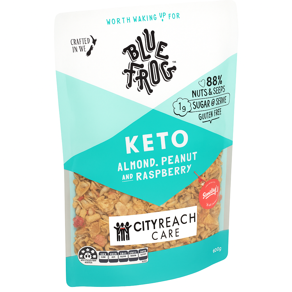 Blue Frog Keto Almond, Peanut and Raspberry