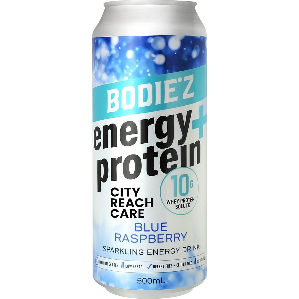 BODIE'Z Energy + Protein Blue Raspberry