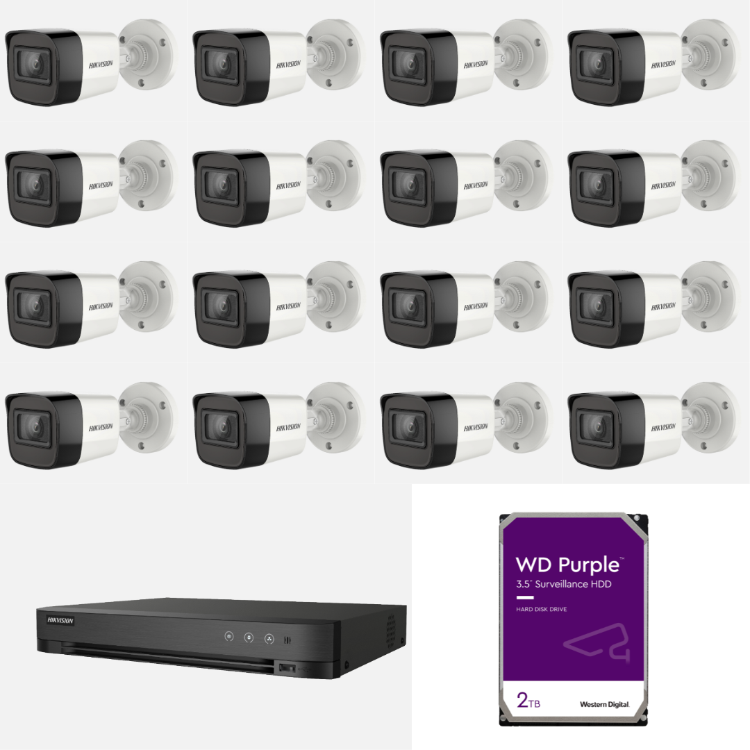 باقة 16 كاميرا رقمية هيكفيجن دقة 5 ميجا