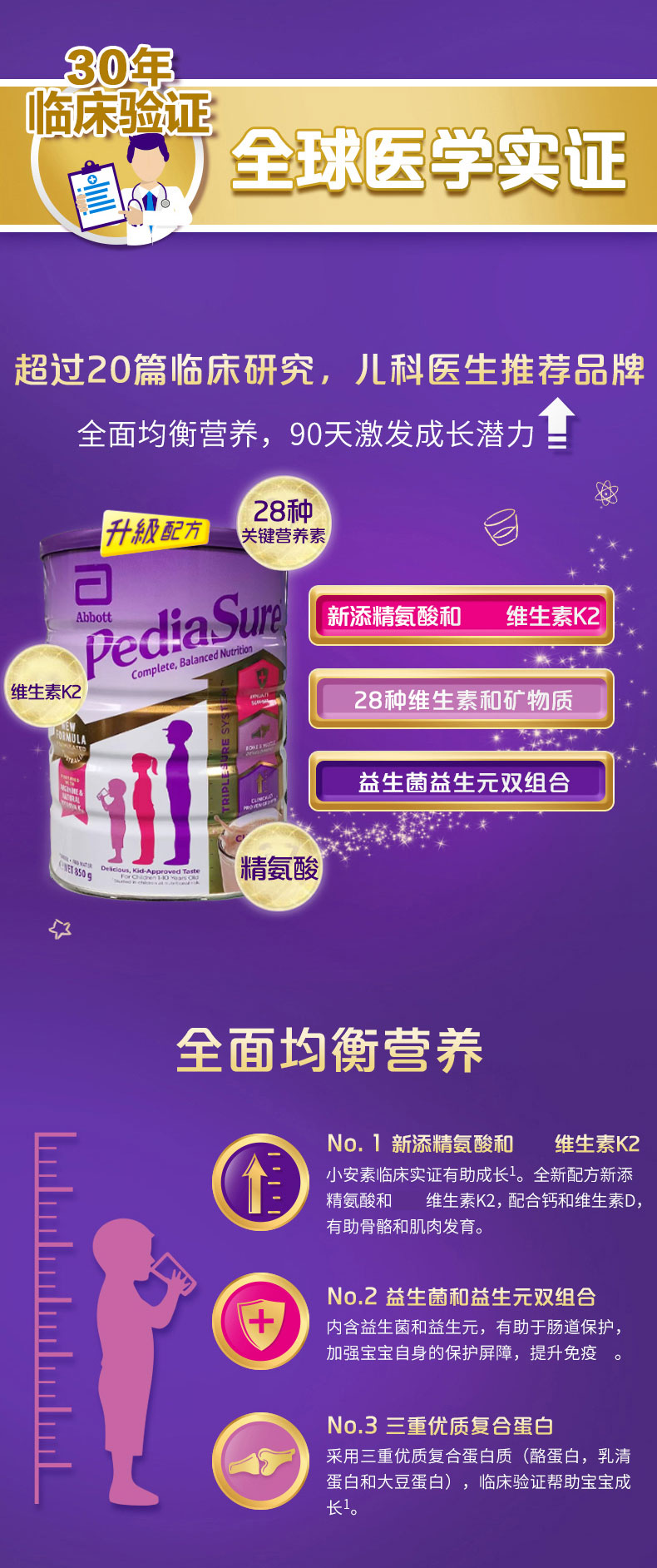雅培小安素 PediaSure 巧克力味