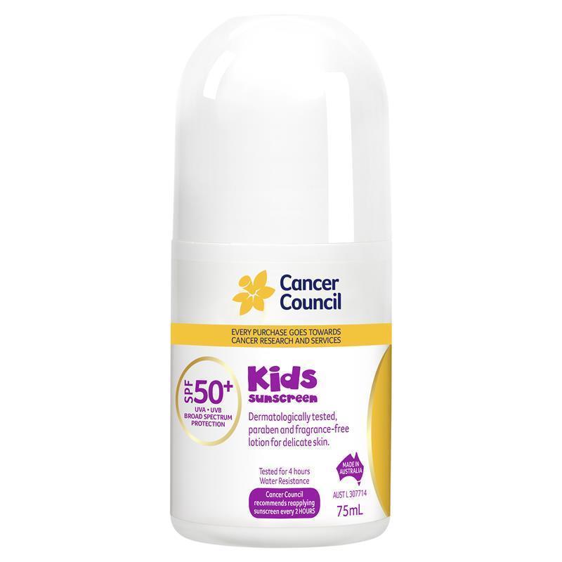 Cancer Council 儿童防晒滚珠 SPF 50+ 75ml