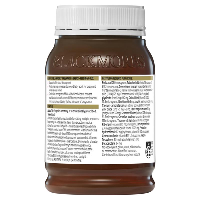 Blackmores 孕妇黄金素 180粒
