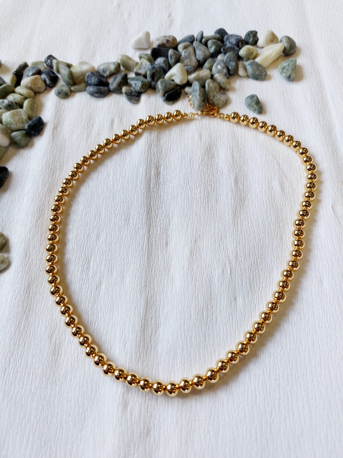 Colar de Bolas Dourado