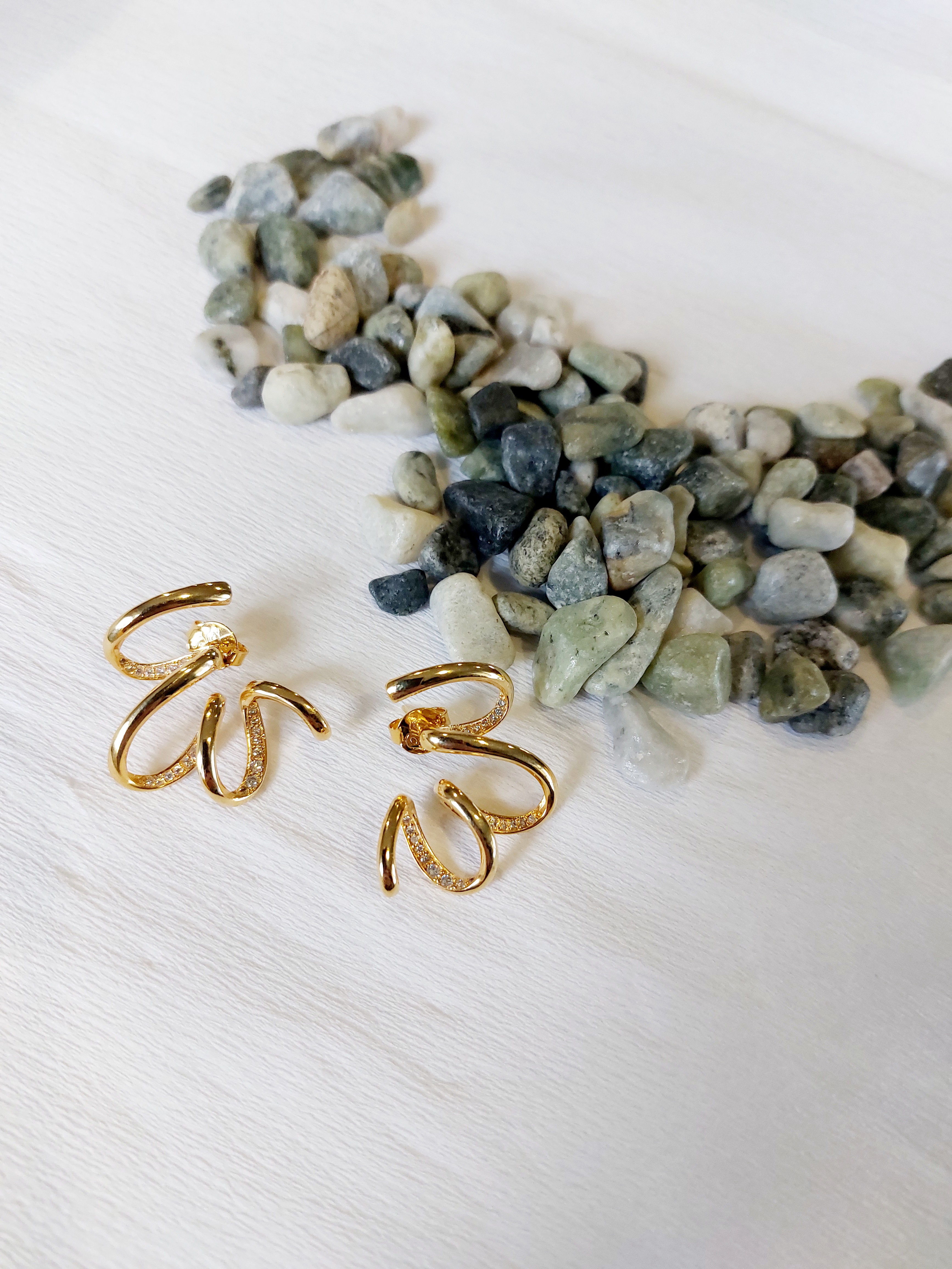 Brincos Cuff Espiral